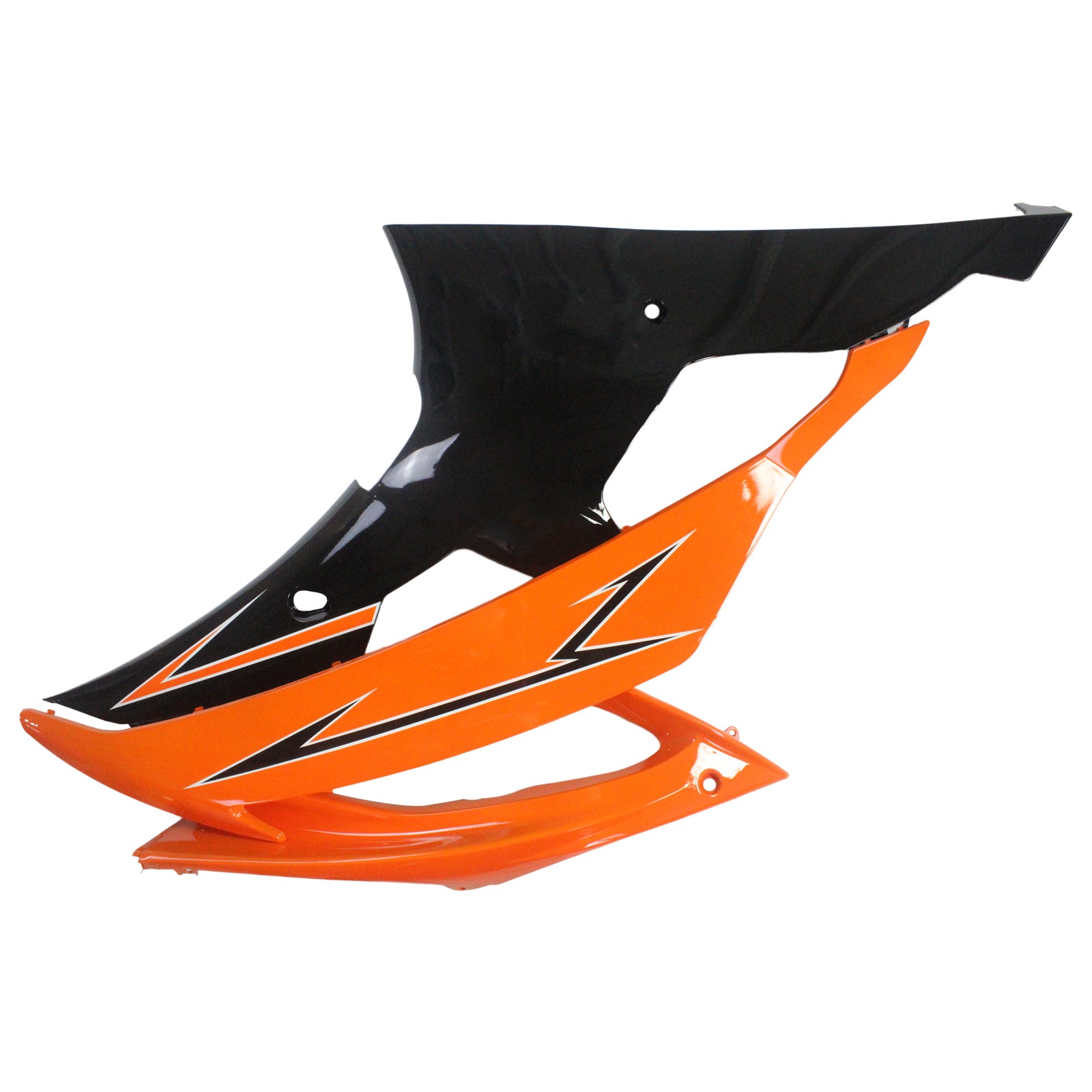 Amotopart ヤマハ 2008-2016 YZF 600 R6 オレンジ ブラック フェアリング キット