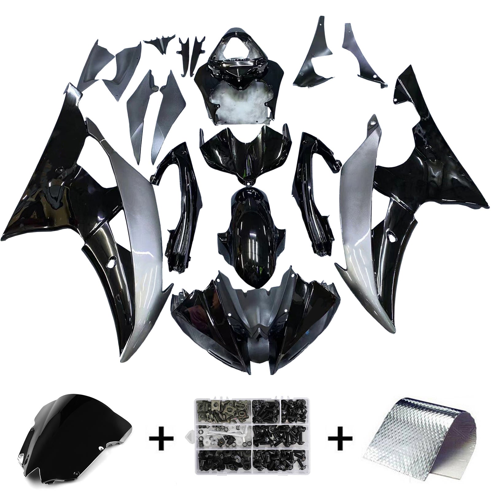 Injection Fairing Kit Bodywork Plastic ABS fit For Yamaha YZF 600 R6 2008-2016