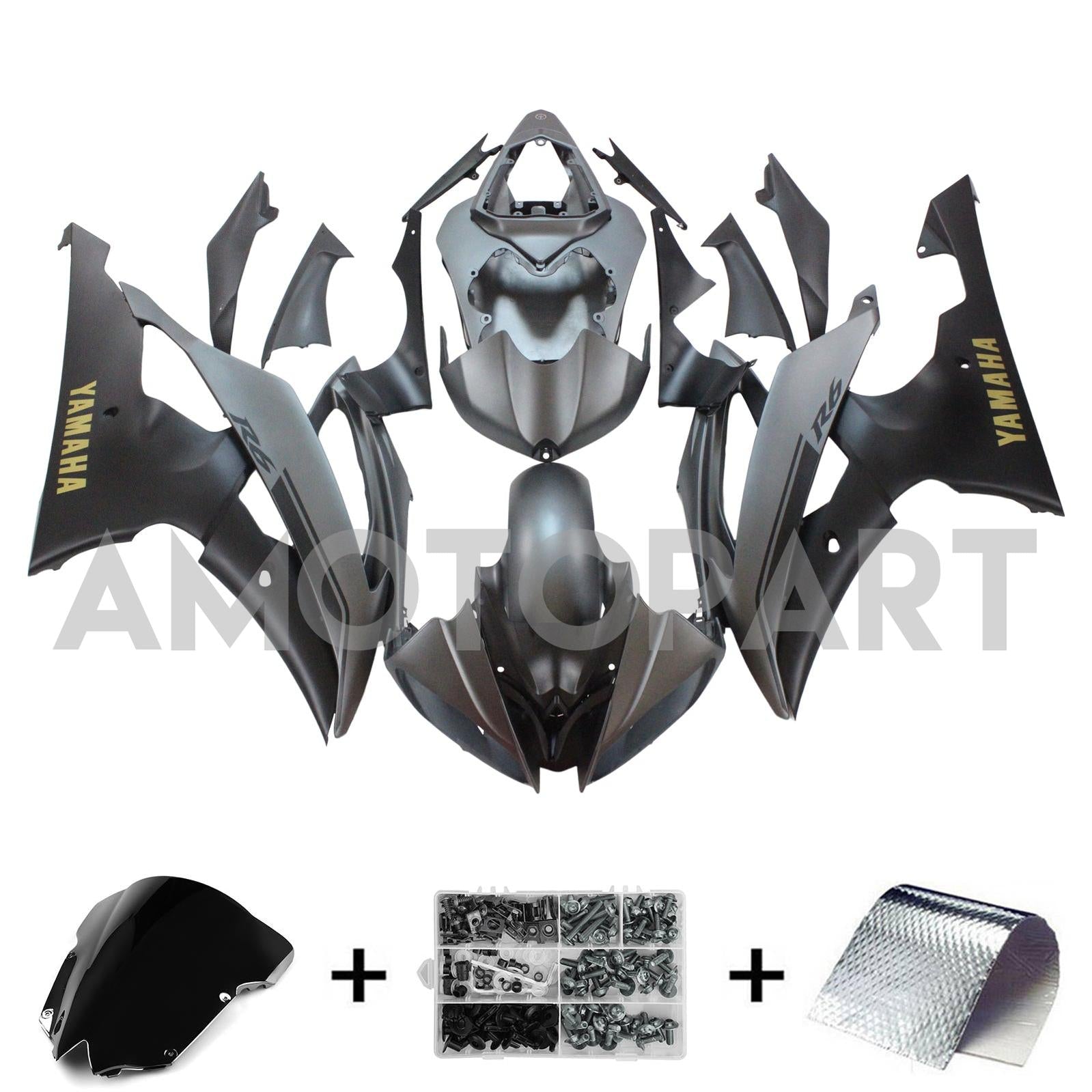 Amotopart Yamaha 2008-2016 YZF 600 R6 Fairing Kit