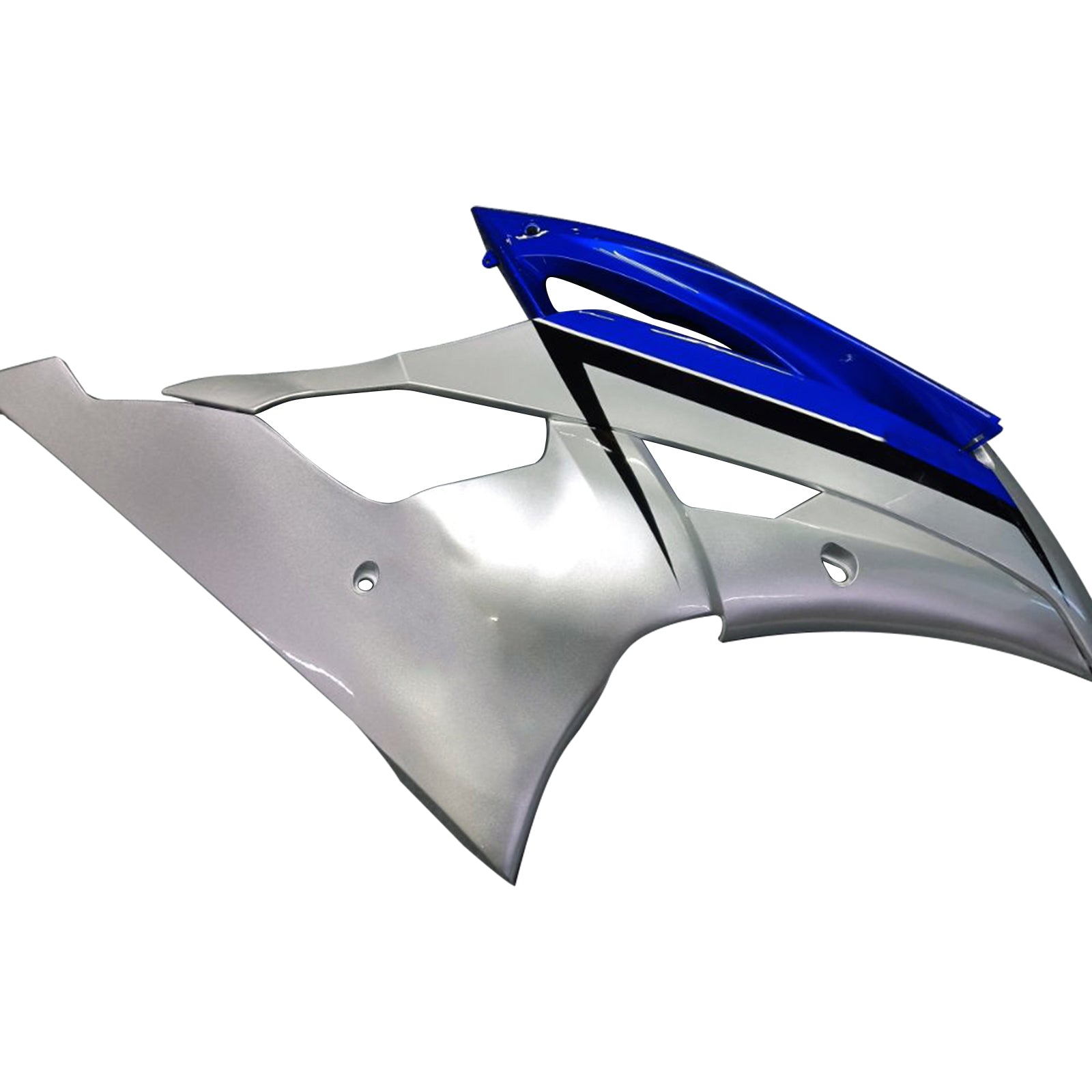 Amotopart 2008-2016 YZF 600 R6 Yamaha Blue&Silver Fairing Kit