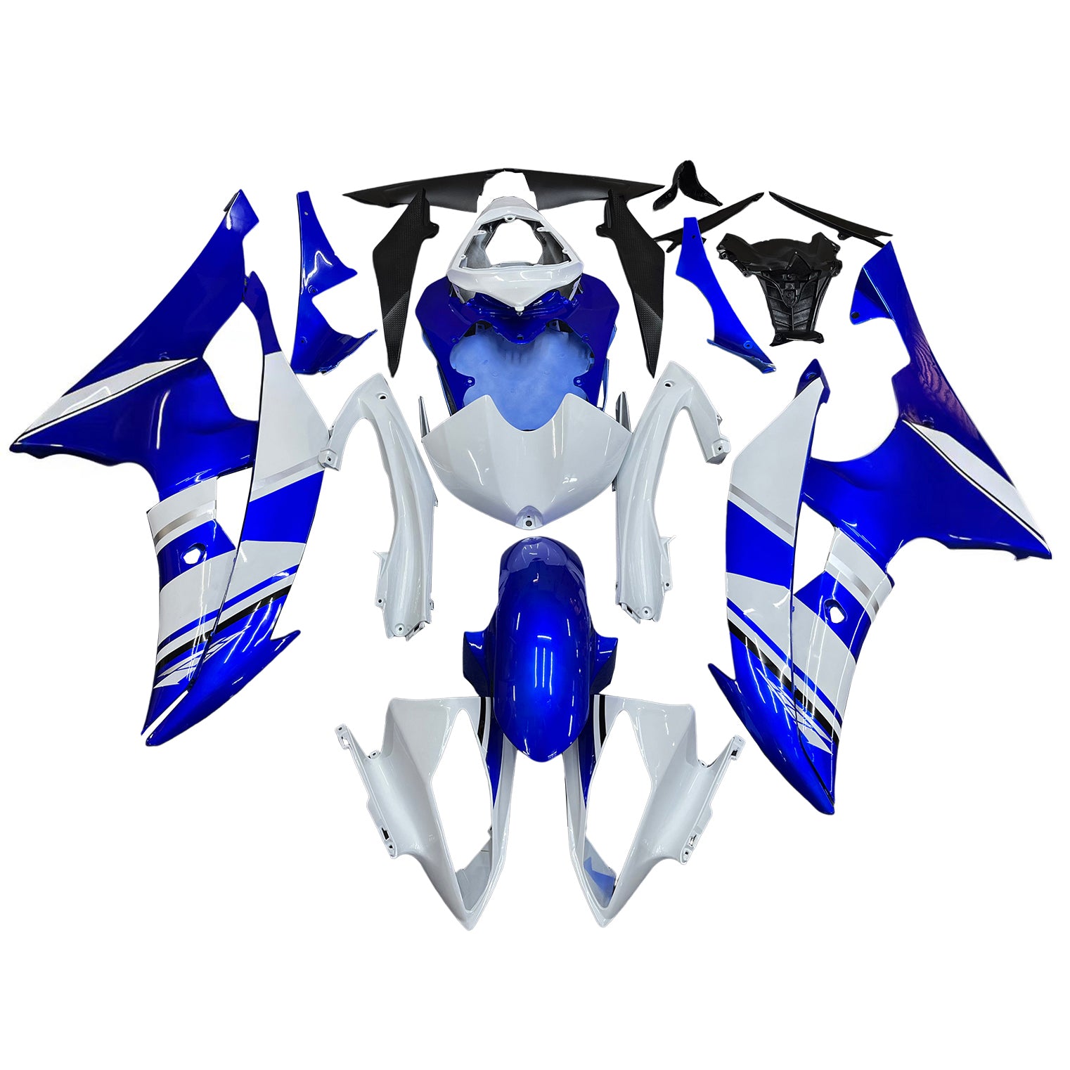 Einspritzverkleidungssatz Karosserie Kunststoff ABS passend für Yamaha YZF 600 R6 2008-2016
