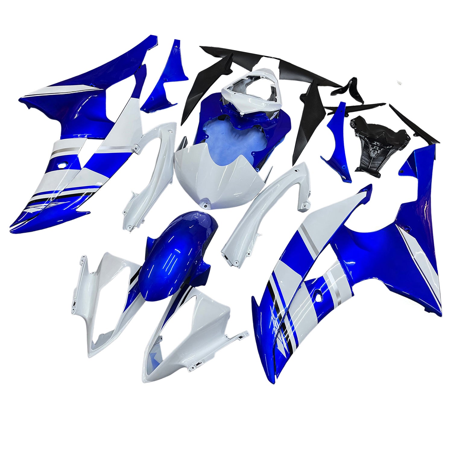 Einspritzverkleidungssatz Karosserie Kunststoff ABS passend für Yamaha YZF 600 R6 2008-2016