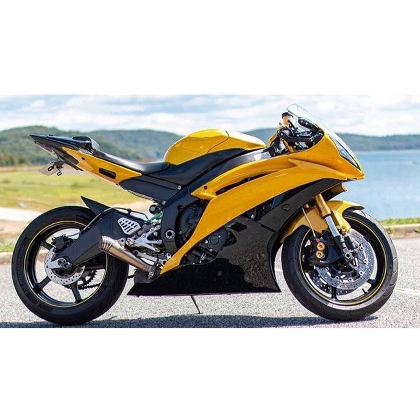 Wtryskowe Zestaw owiewki nadwozia Plastikowe ABS ABS do Yamaha YZF 600 R6 2008-2016