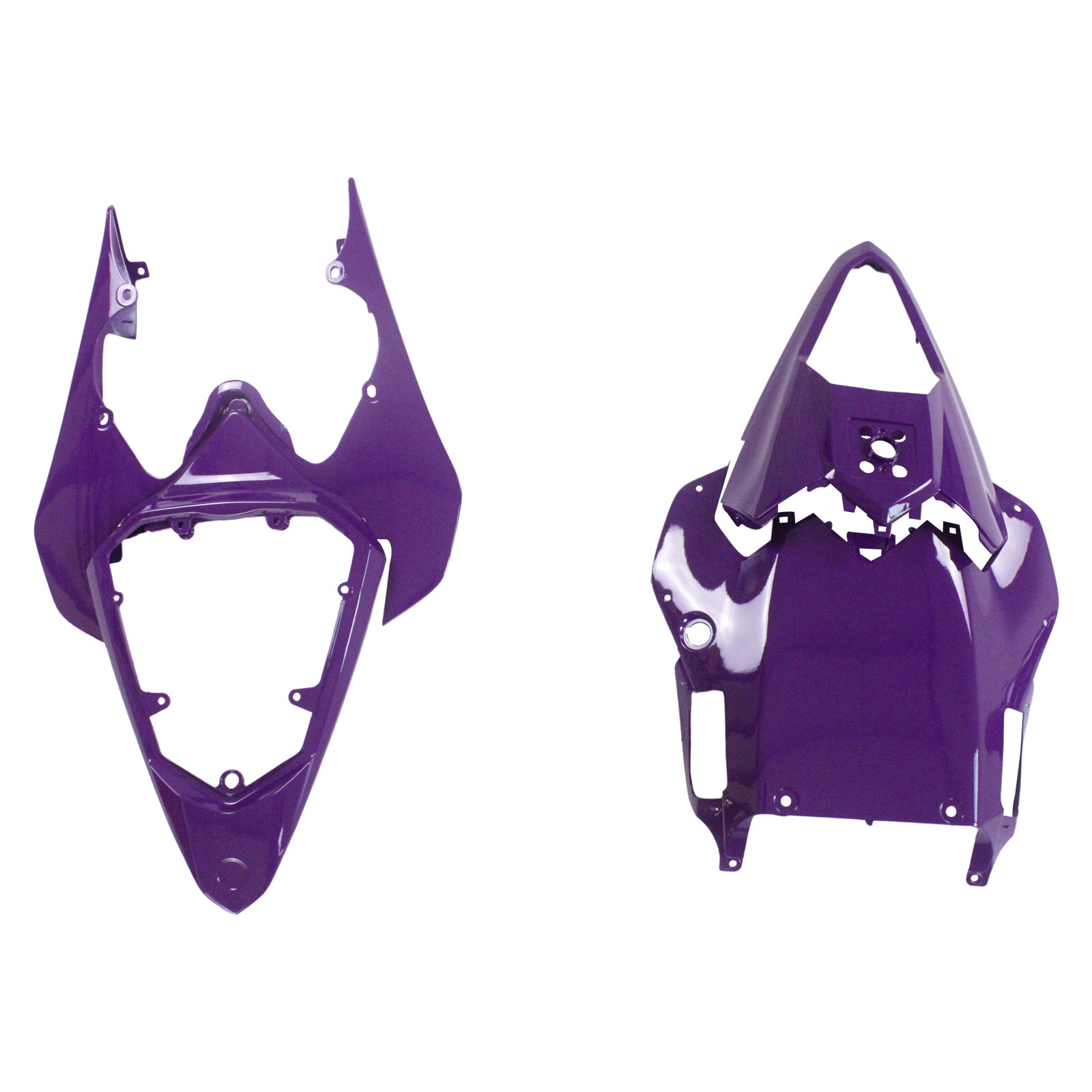 Amotopart 2008-2016 YZF 600 R6 ヤマハ パープル&ブラック フェアリングキット