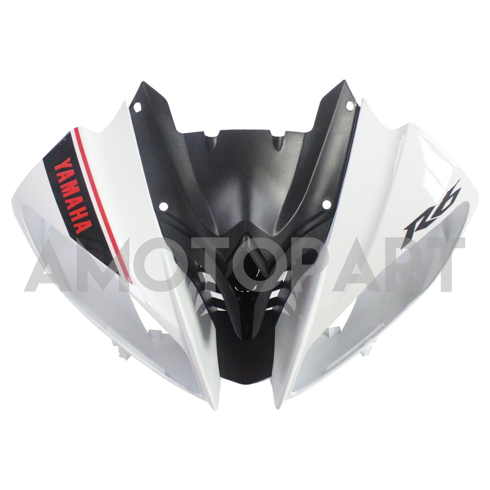 Amotopart 2008-2016 Yamaha YZF 600 R6 Black & White Fairing Kit