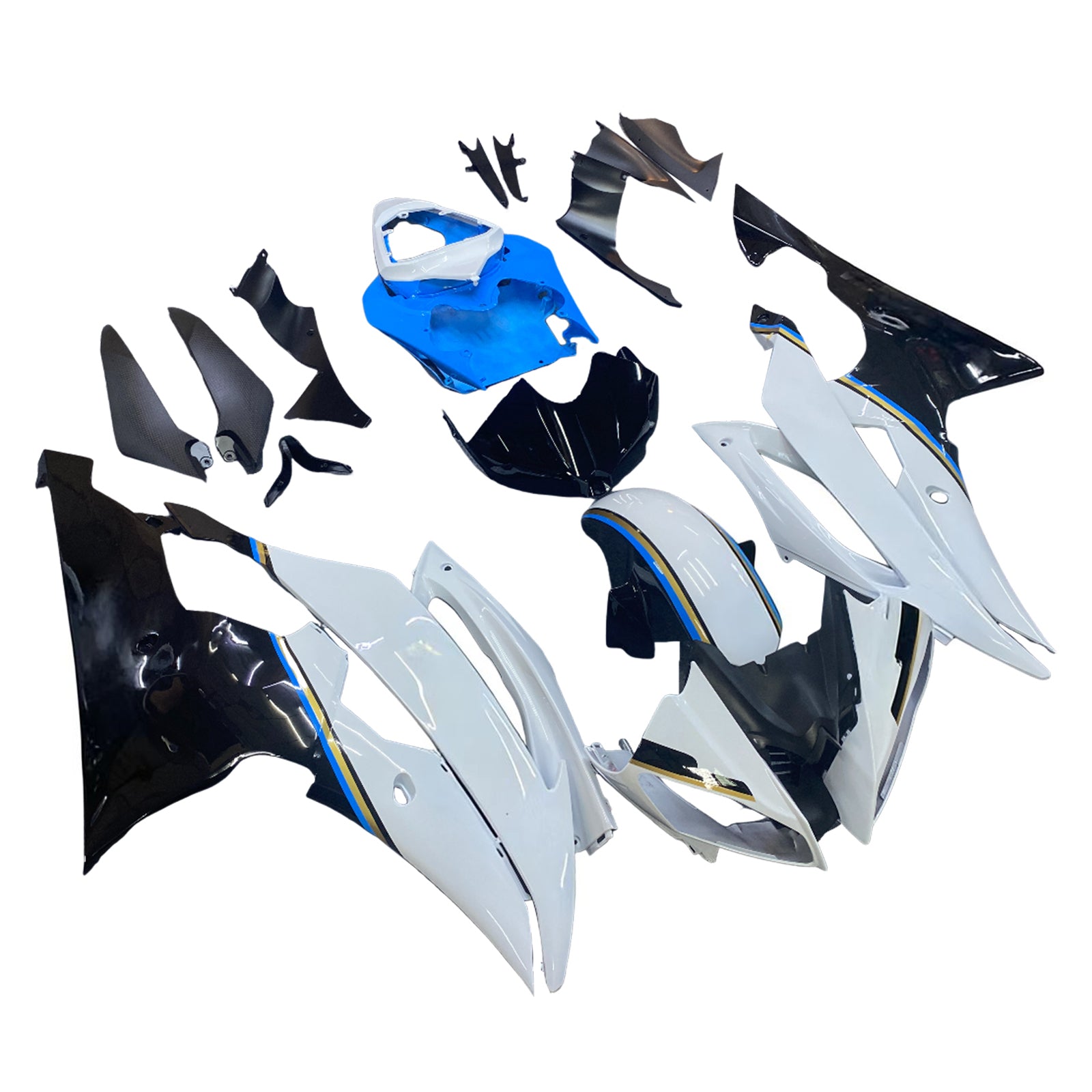 Injection Fairing Kit Bodywork Plastic ABS fit For Yamaha YZF 600 R6 2008-2016