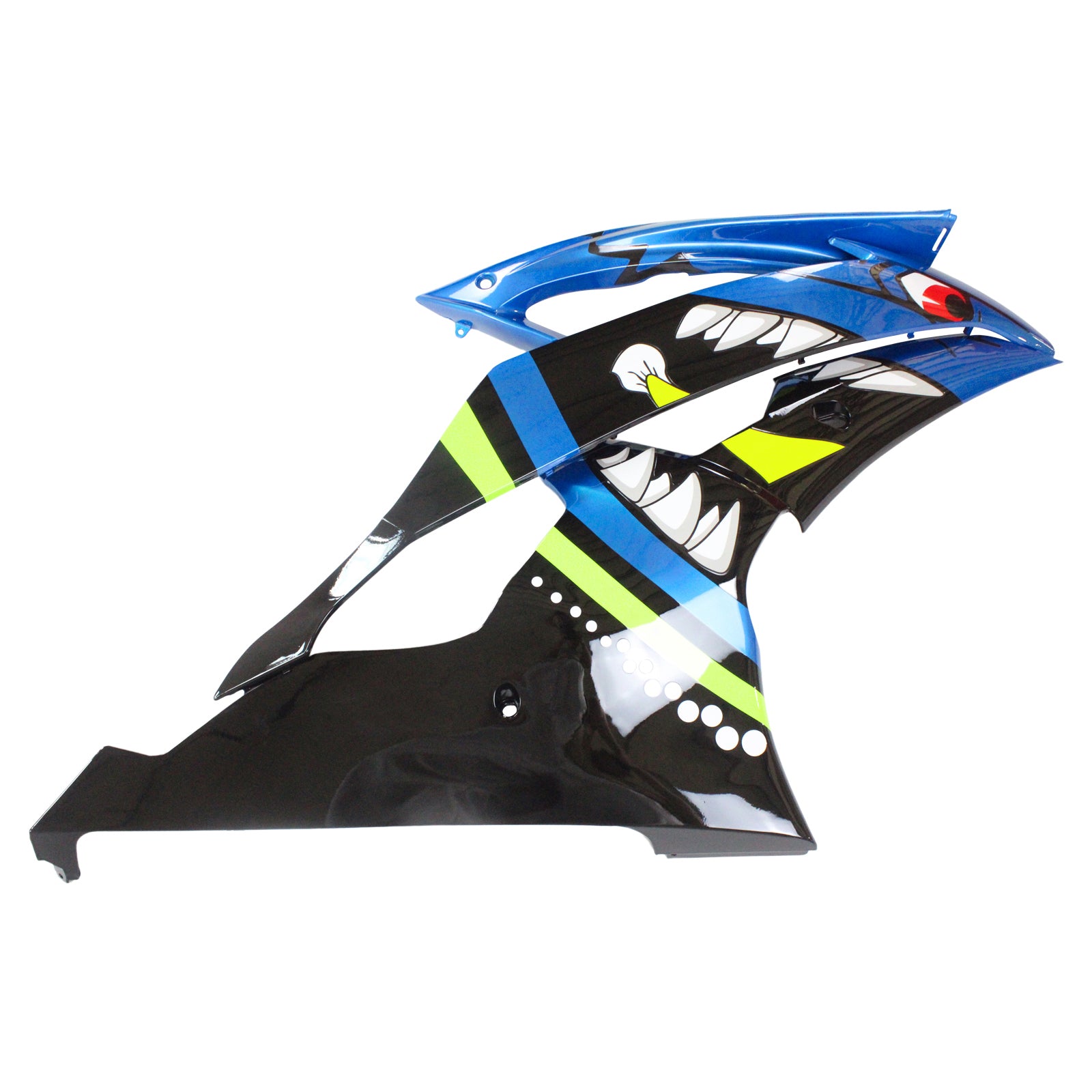 Amotopart 2008-2016 YZF 600 R6 Yamaha Blue&Green Fairing Kit