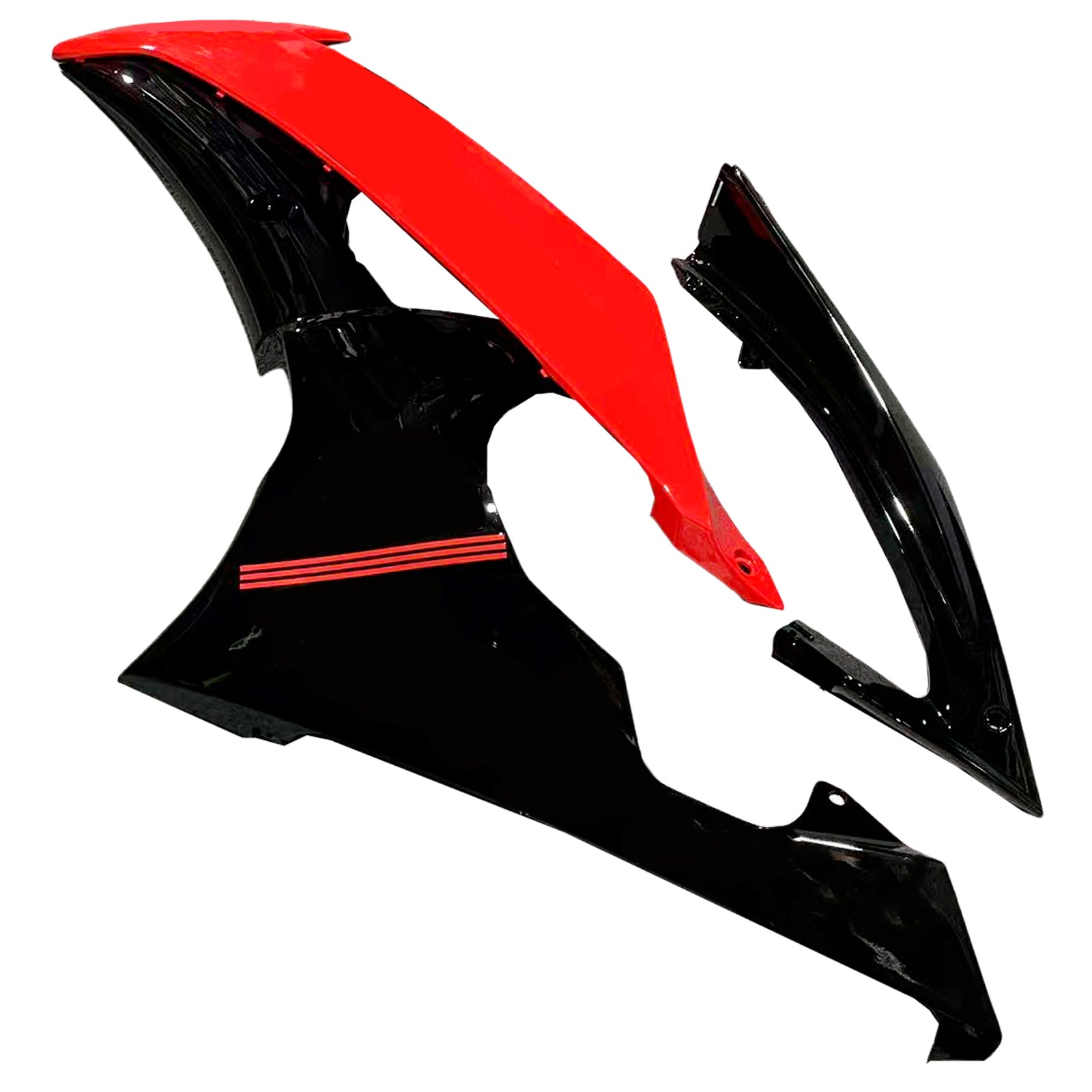 Amotopart Yamaha 2008-2016 YZF 600 R6 Black Red Fairing Kit