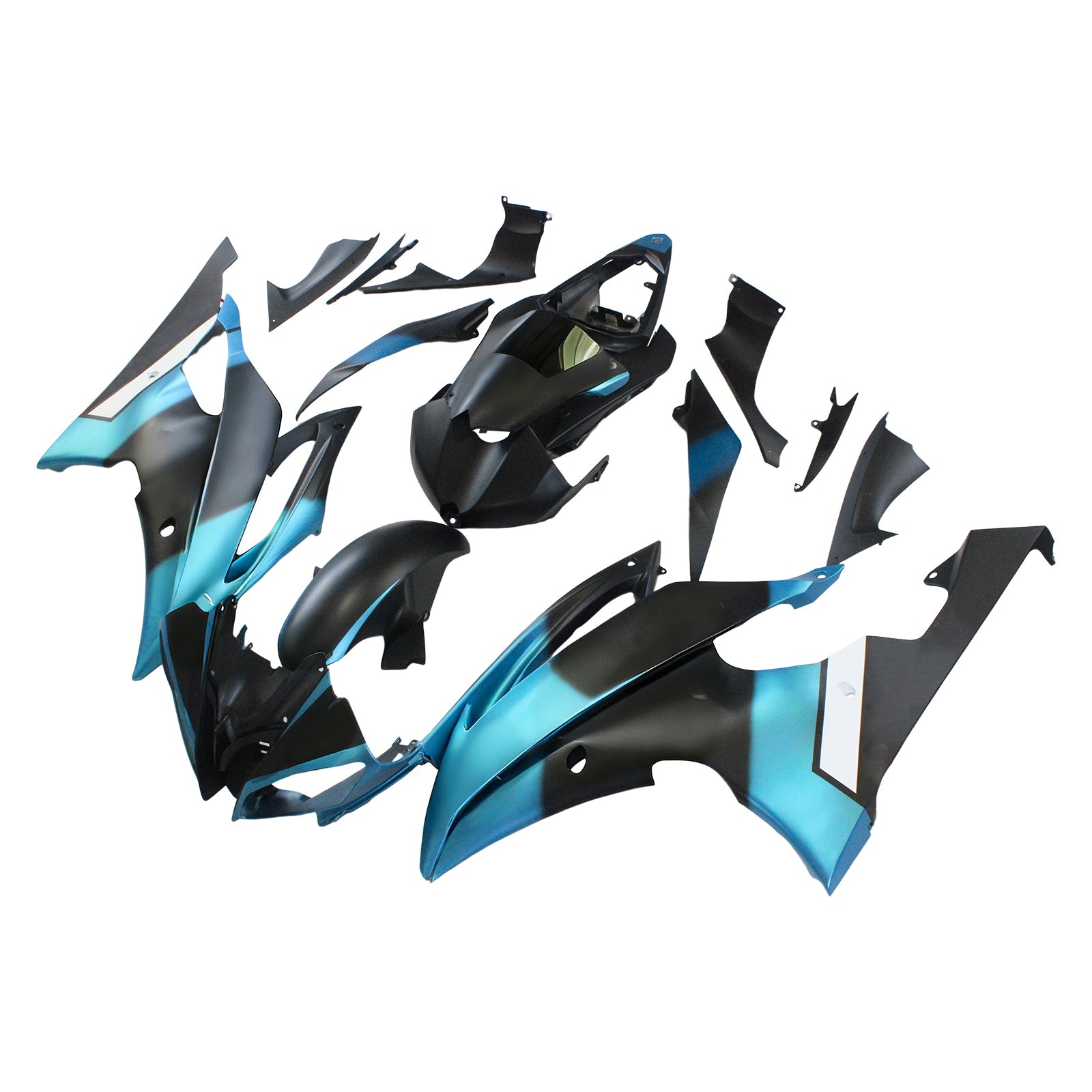 Amotopart Yamaha 2008-2016 YZF 600 R6 Blue Black Fairing Kit