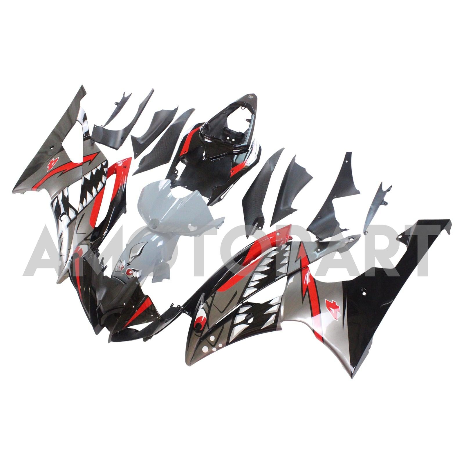 AMOTOPART FAIRING KIT BOODYWORK PLASTIC ABS FIT FÖR YAMAHA YZF 600 R6 2008-2016
