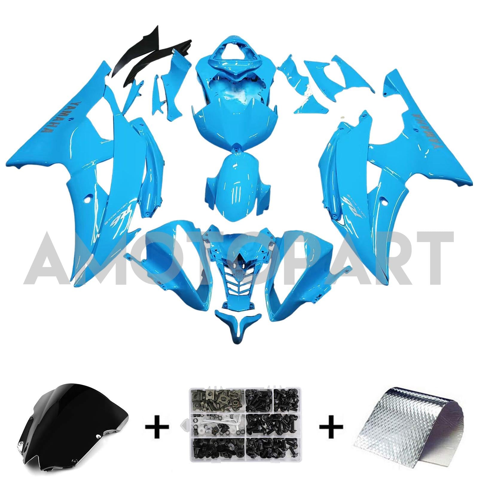 Injection Fairing Kit Bodywork Plastic ABS fit For Yamaha YZF 600 R6 2008-2016