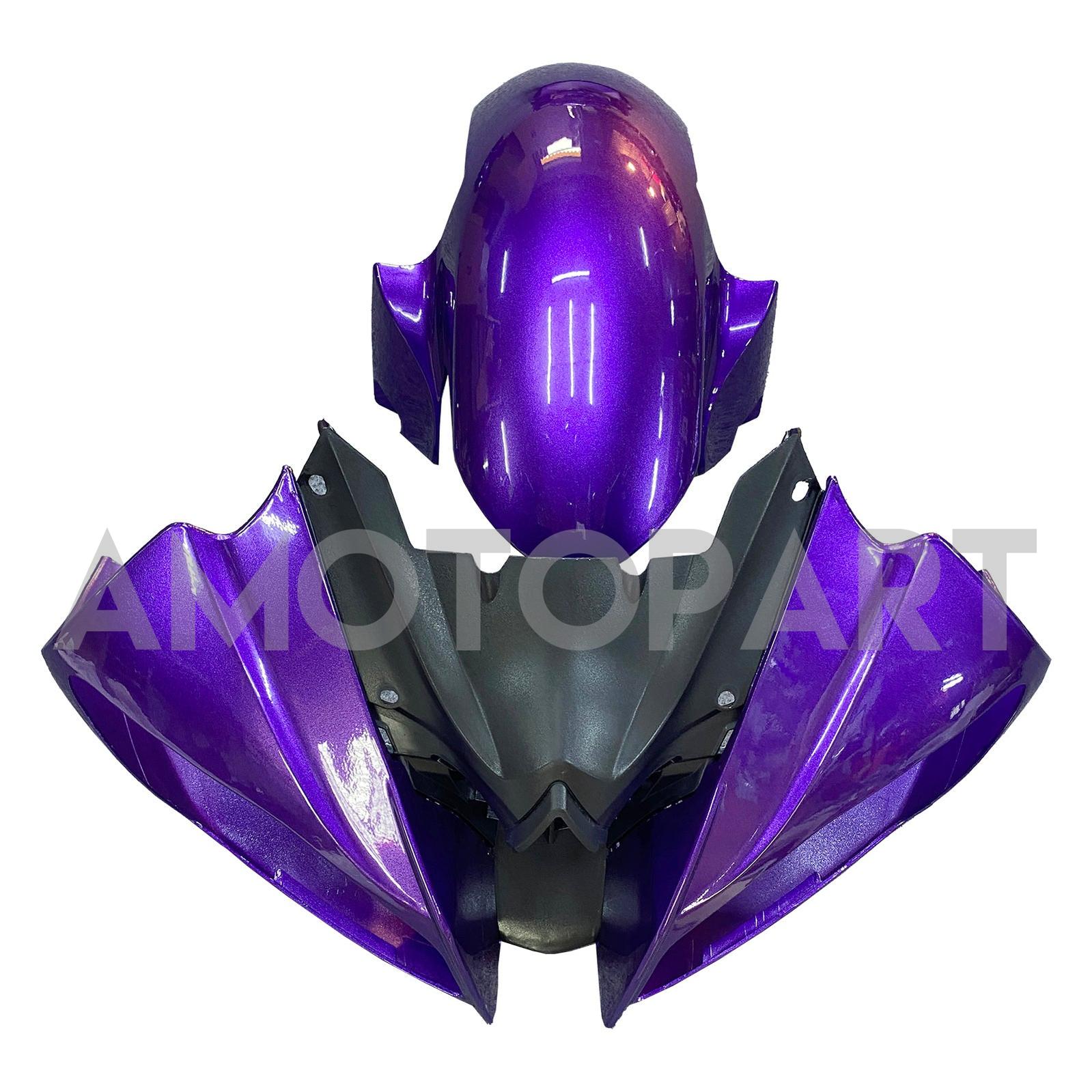 Amotopart ヤマハ YZF 600 R6 2008-2016 パープル&ブラック フェアリングキット