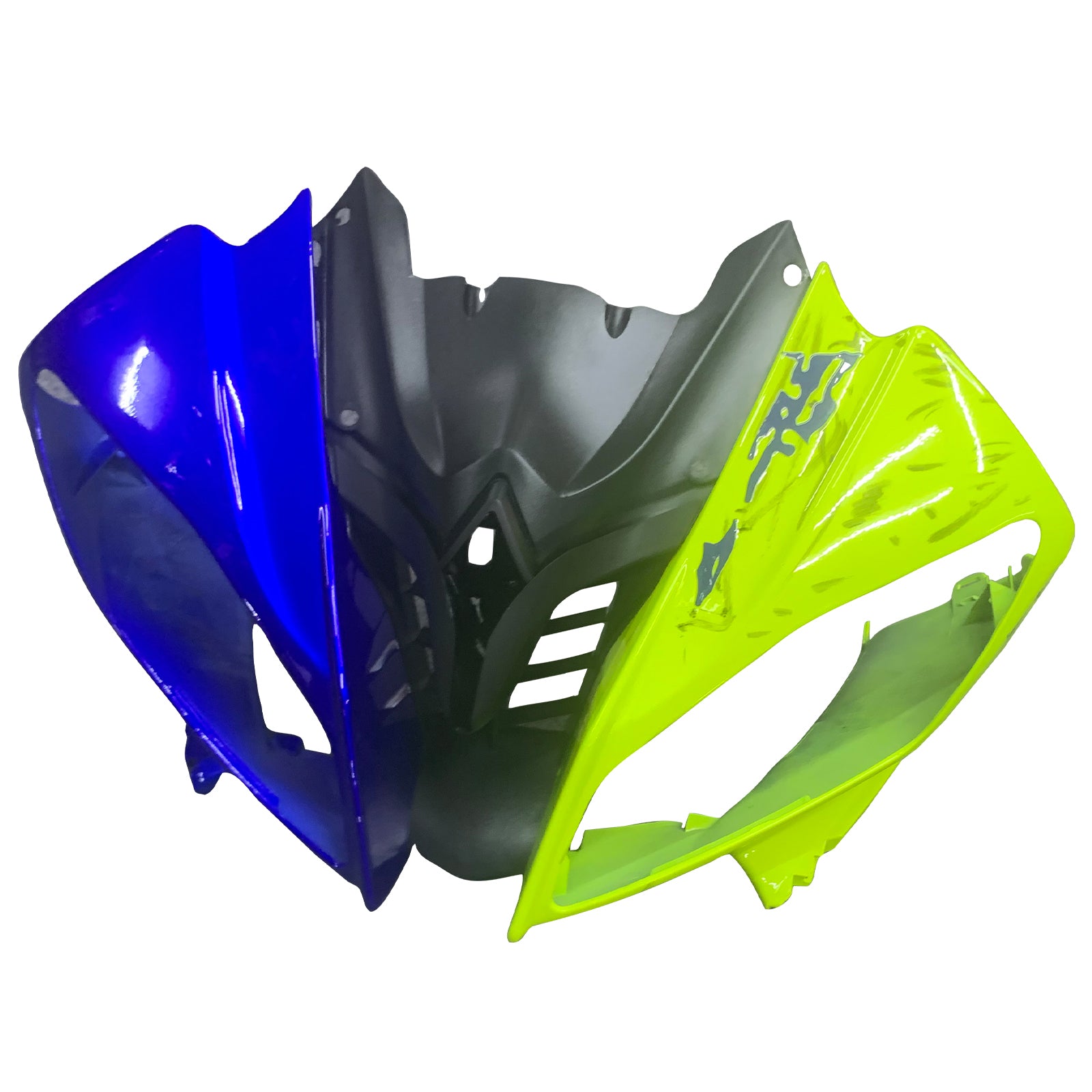 Amotopart Yamaha YZF 600 R6 2008-2016 Bleu & Kit de carénage jaune
