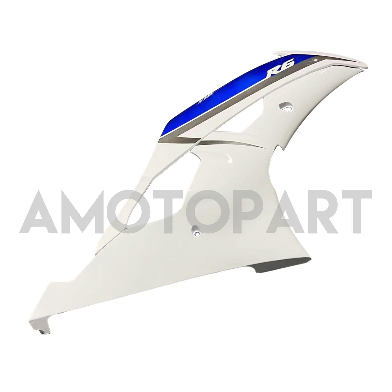 Amotopart Yamaha YZF 600 R6 2008-2016 Blue&White Style3 Fairing Kit