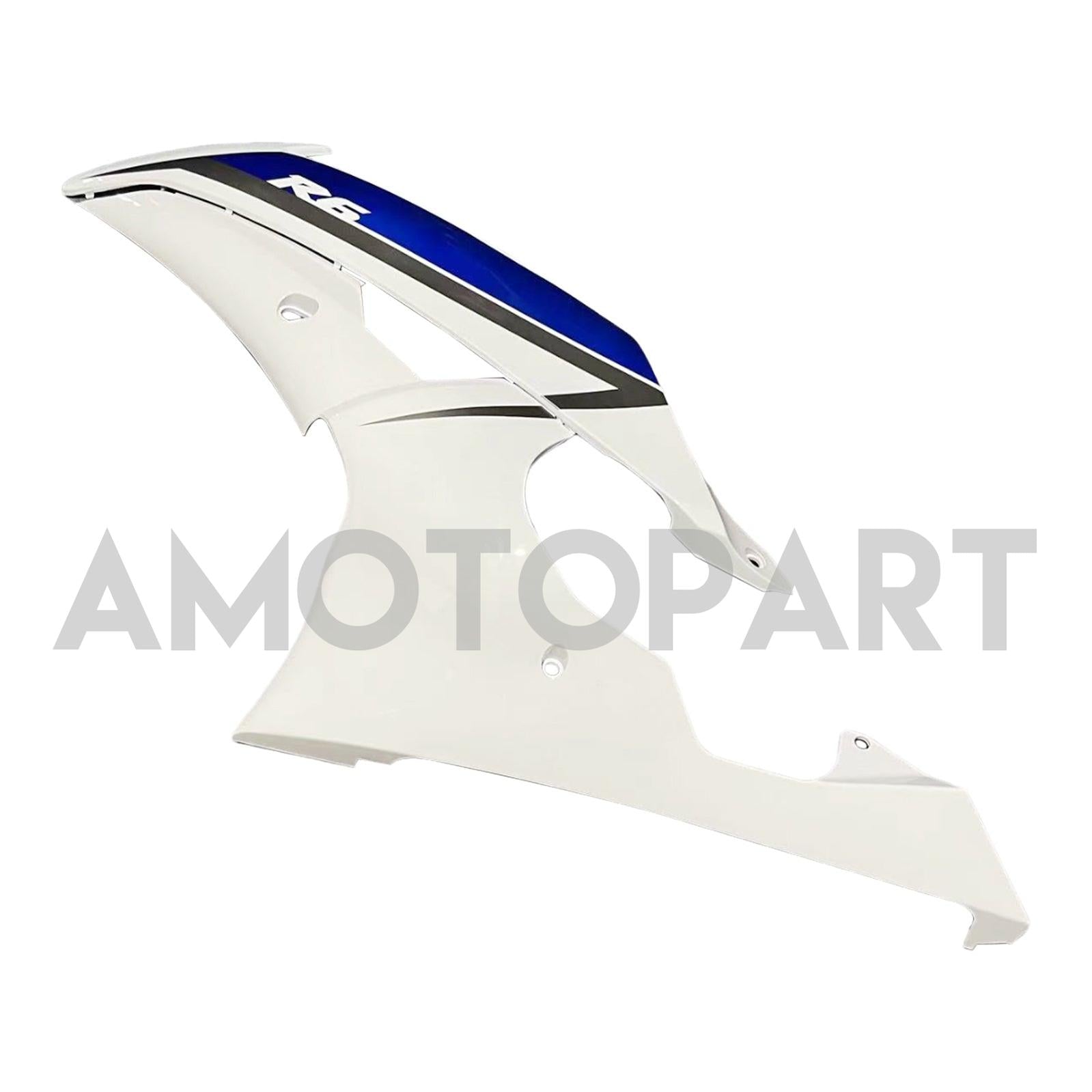 Amotopart Yamaha YZF 600 R6 2008-2016 Blue&White Style3 Fairing Kit
