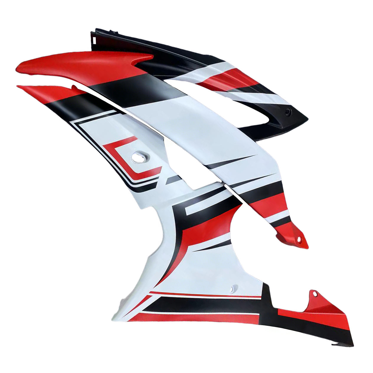 Amotopart Yamaha YZF 600 R6 2008-2016 Red&White Style4 Fairing Kit