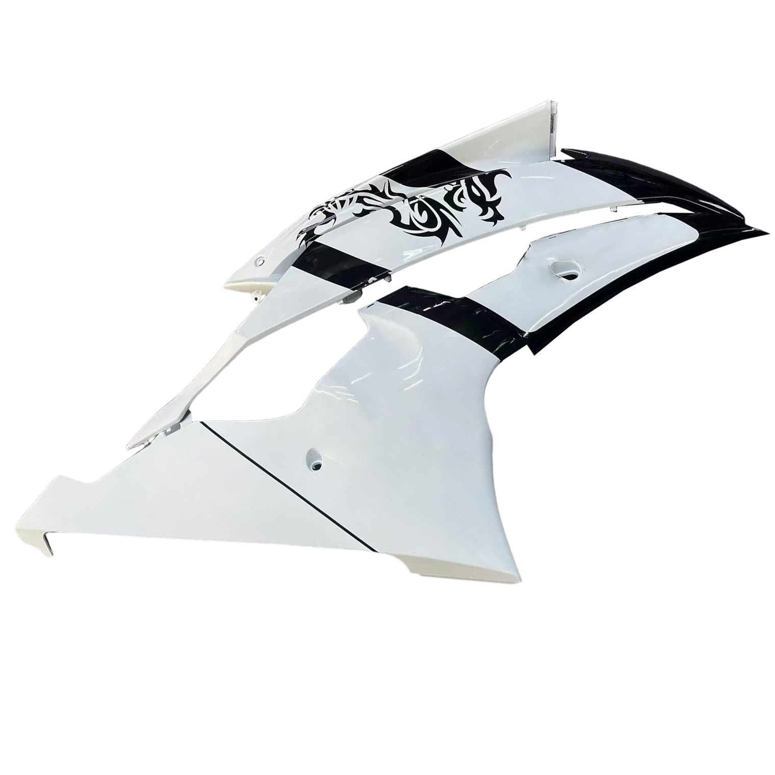 Amotopart Yamaha YZF 600 R6 2008-2016 White Fairing Kit
