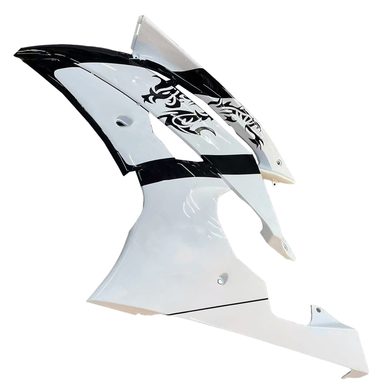 Amotopart Yamaha YZF 600 R6 2008-2016 White Fairing Kit