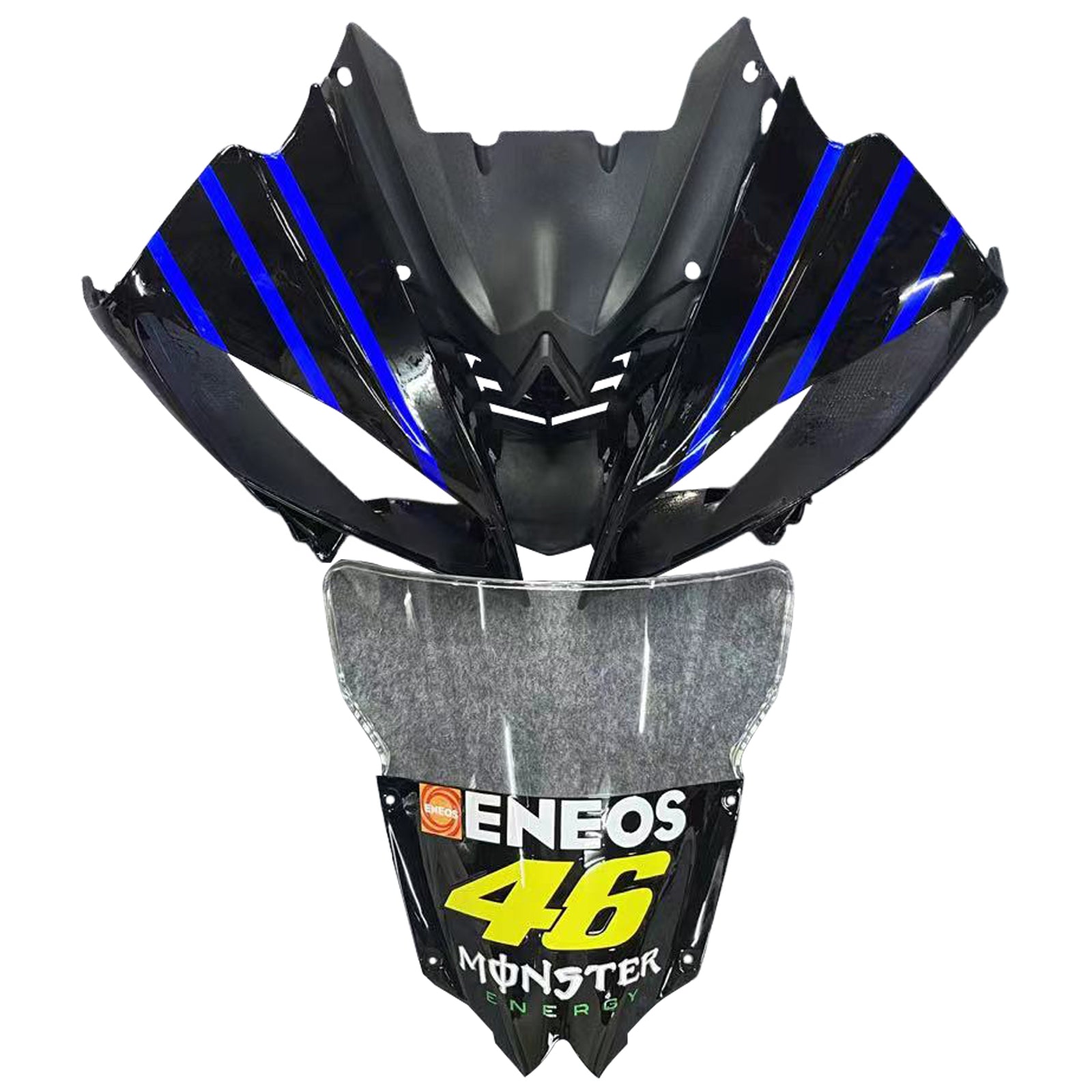 Amotopart ヤマハ YZF 600 R6 2008-2016 ブルー&ブラック Style3 フェアリングキット