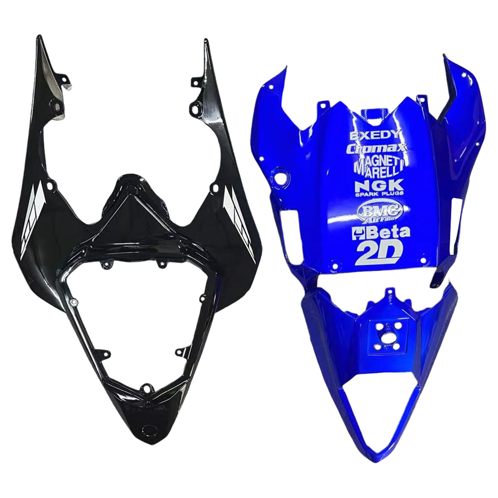 Amotopart ヤマハ YZF 600 R6 2008-2016 ブルー&ブラック Style3 フェアリングキット