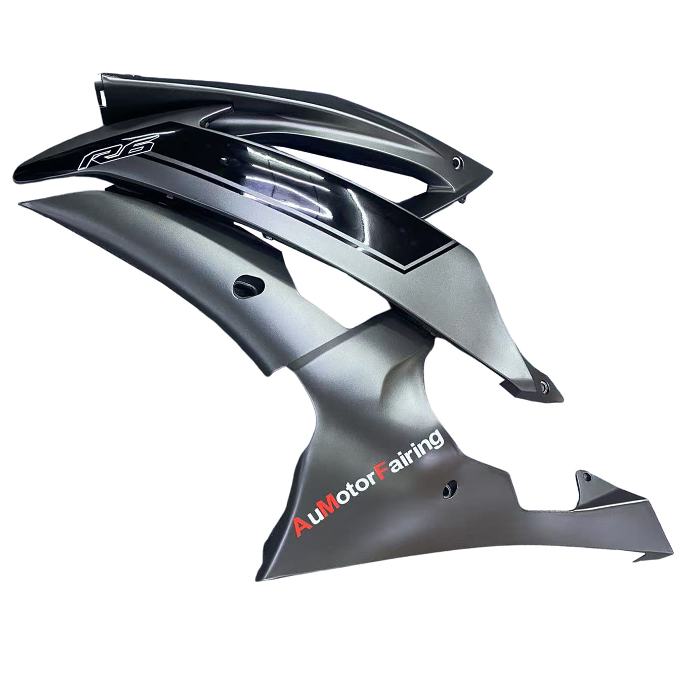 Amotopart Yamaha YZF 600 R6 2008-2016 Matte Gray Fairing Kit