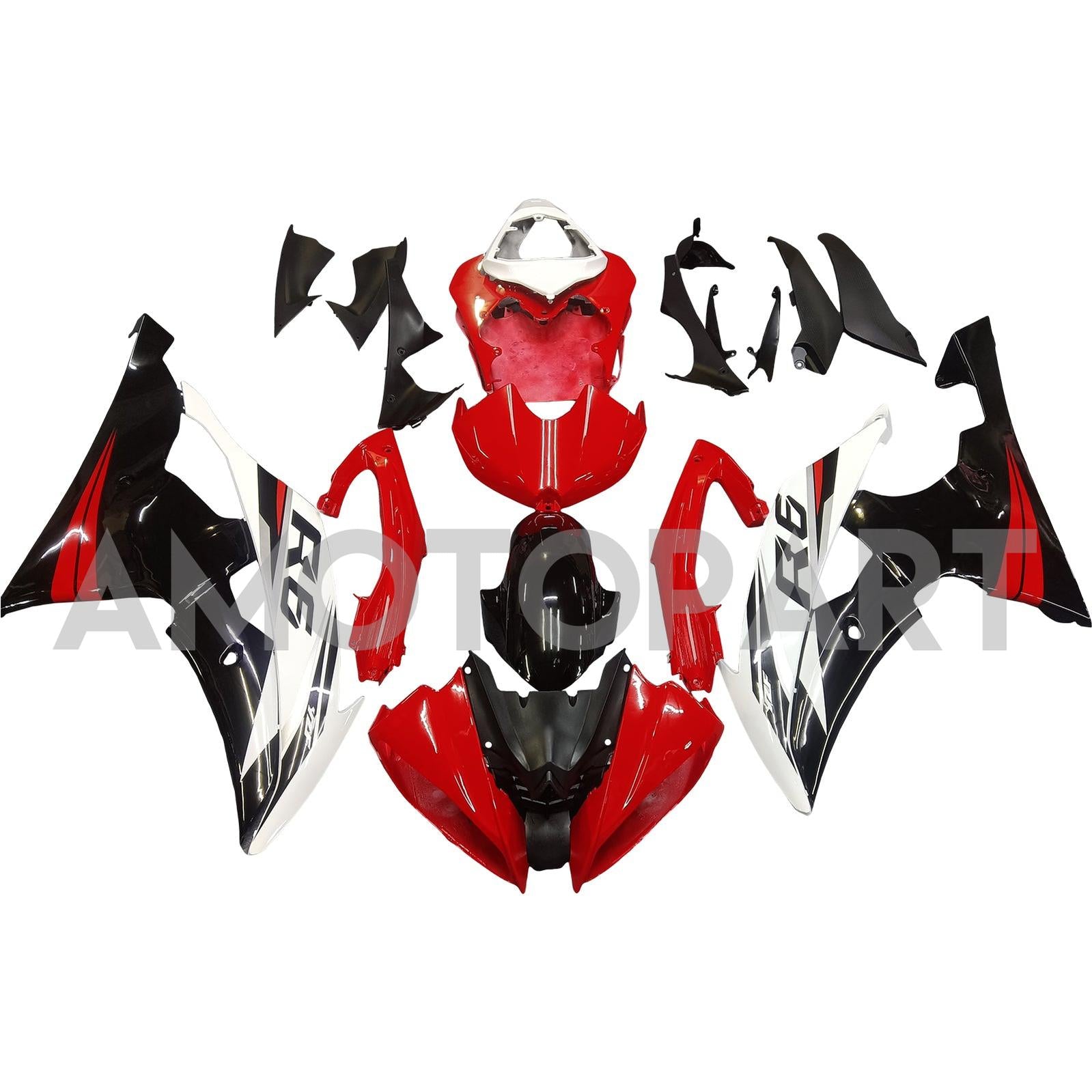 Amotopart 2008-2016 Yamaha YZF 600 R6 Fairing Kit Collection Two