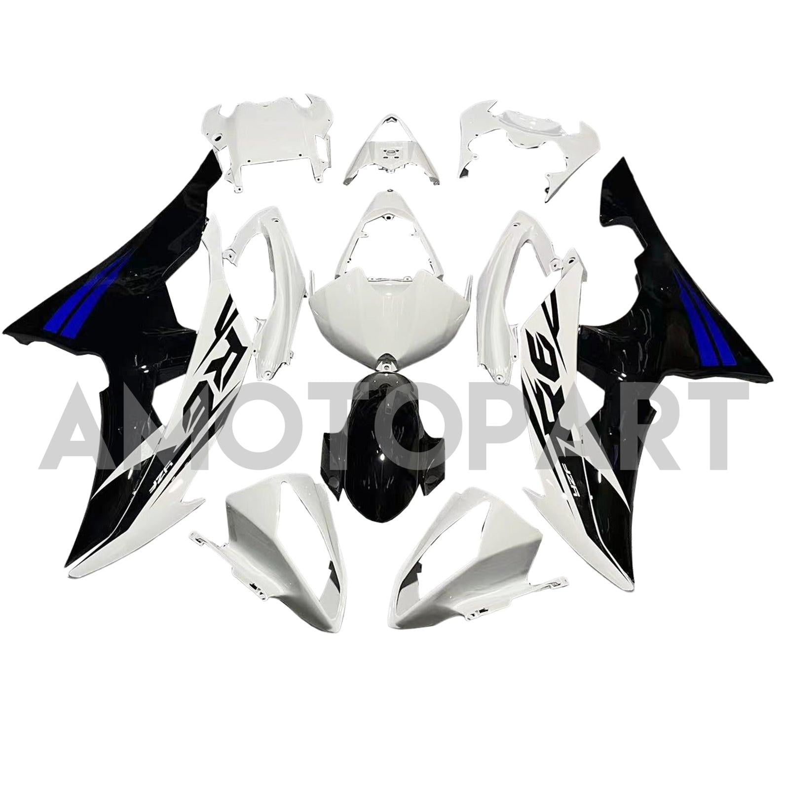 Amotopart 2008-2016 Yamaha YZF 600 R6 Zestaw Fairing Kolekcja One