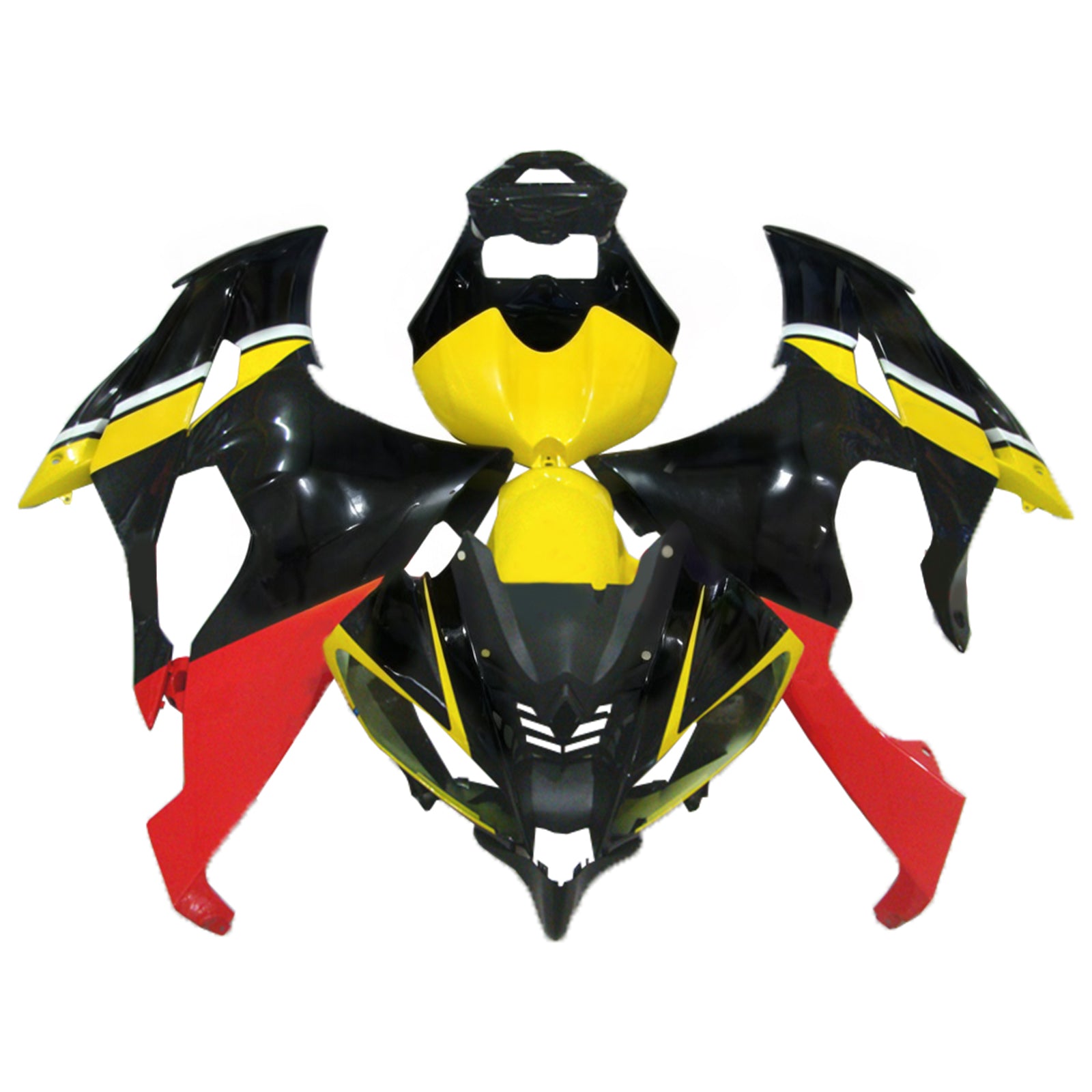 Amotopart 2008-2016 Yamaha YZF 600 R6 Žlutá a černá monstrum Style3 Failing Kit