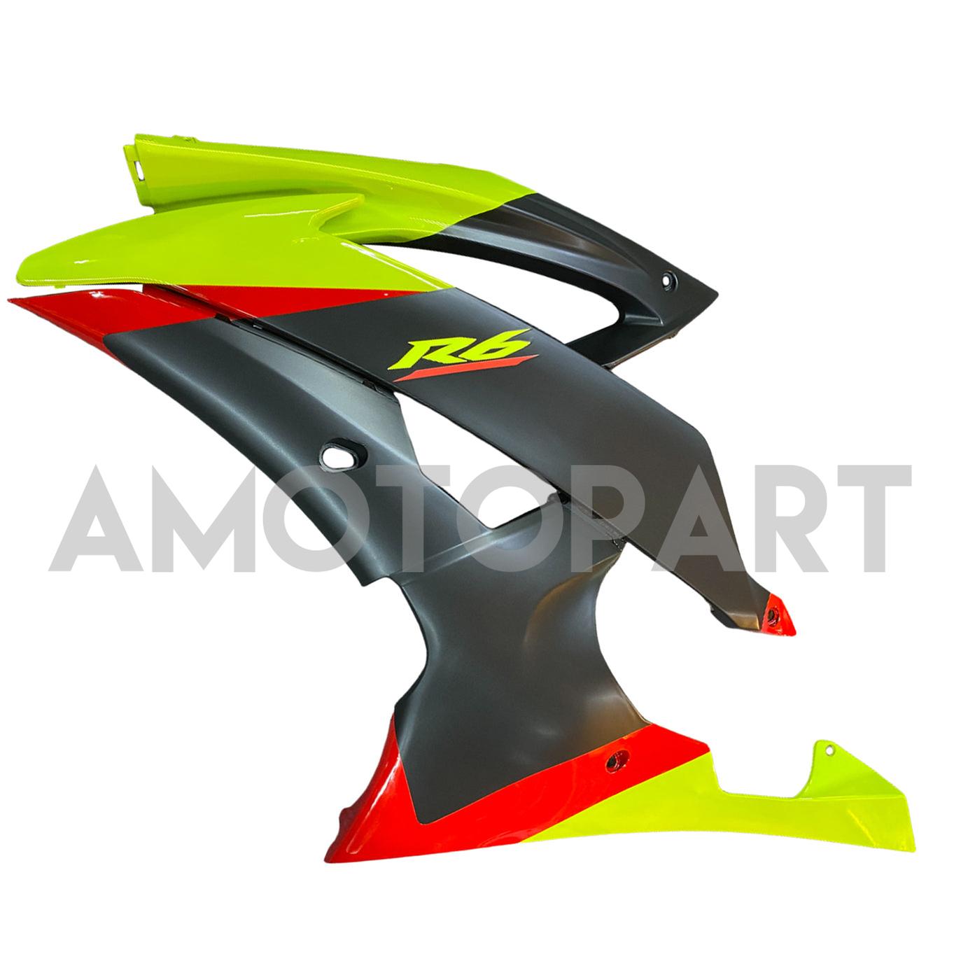 Amotopart 2008-2016 Yamaha YZF 600 R6 Yellow&Black Style4 Fairing Kit