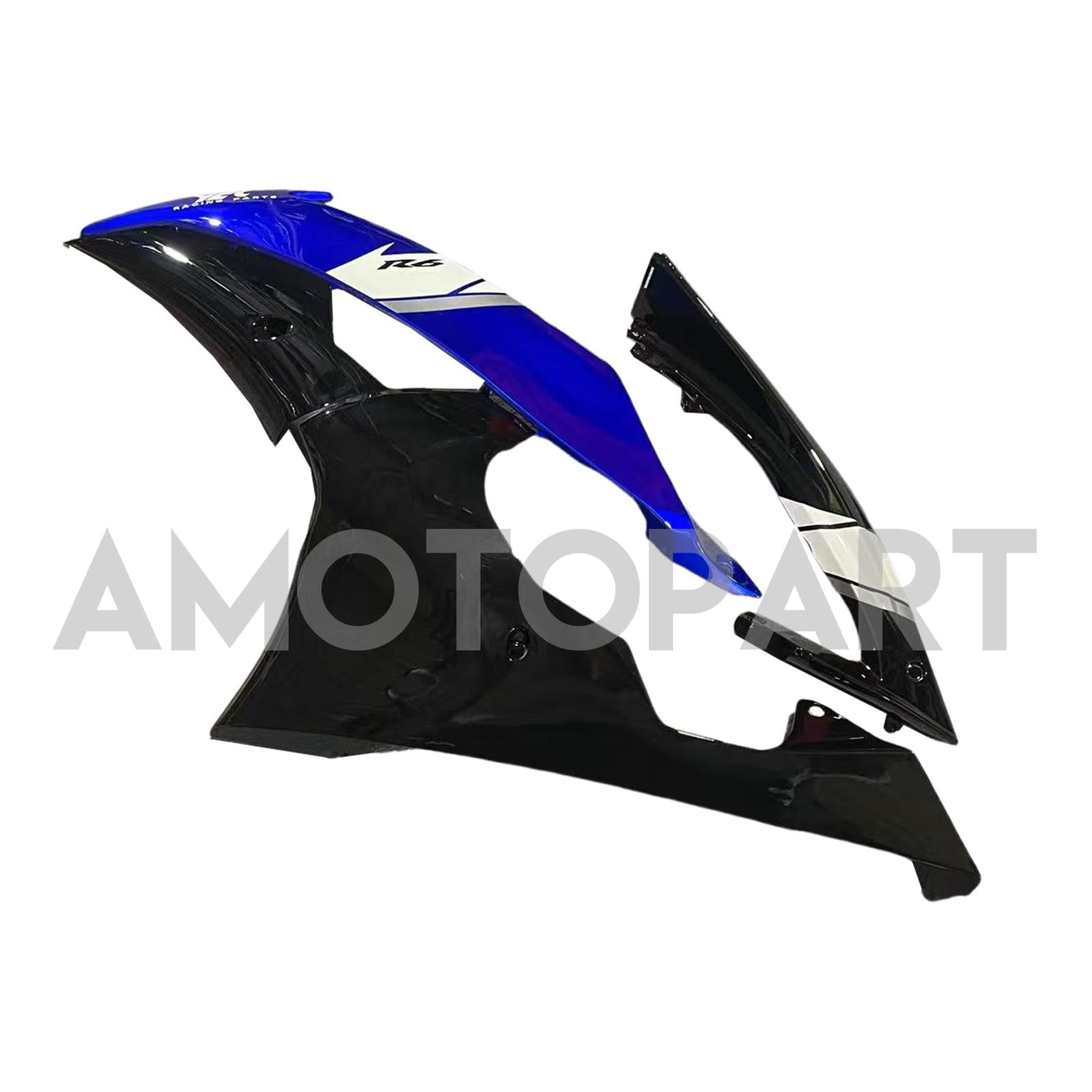 Amotopart Yamaha YZF 600 R6 2008-2016 Blue & Black Style4 Fairing Kit