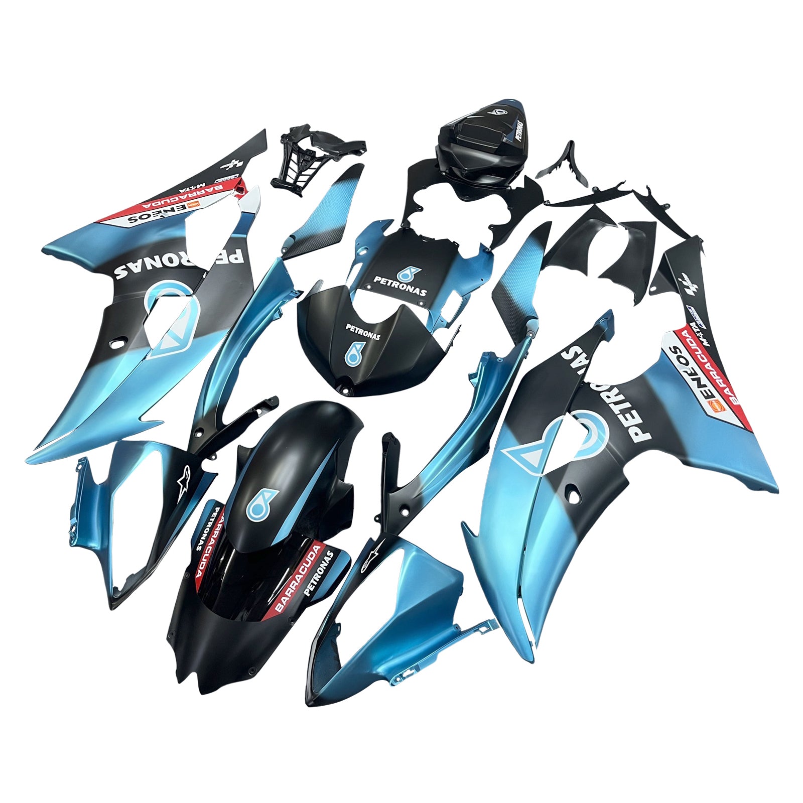 Amotopart 2008-2016 Yamaha YZF 600 R6 Blue & Black Patronus Fairing Kit