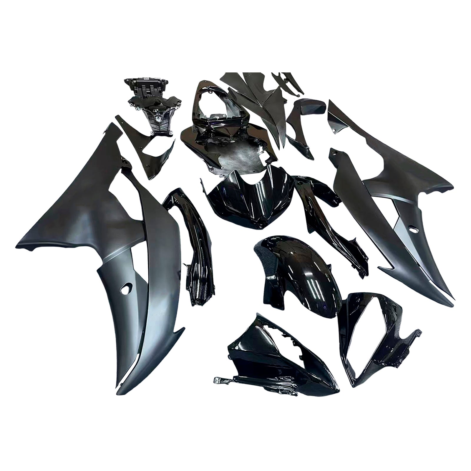 Amotopart 2008-2016 Yamaha YZF 600 R6 Black Style3 Fairing Kit
