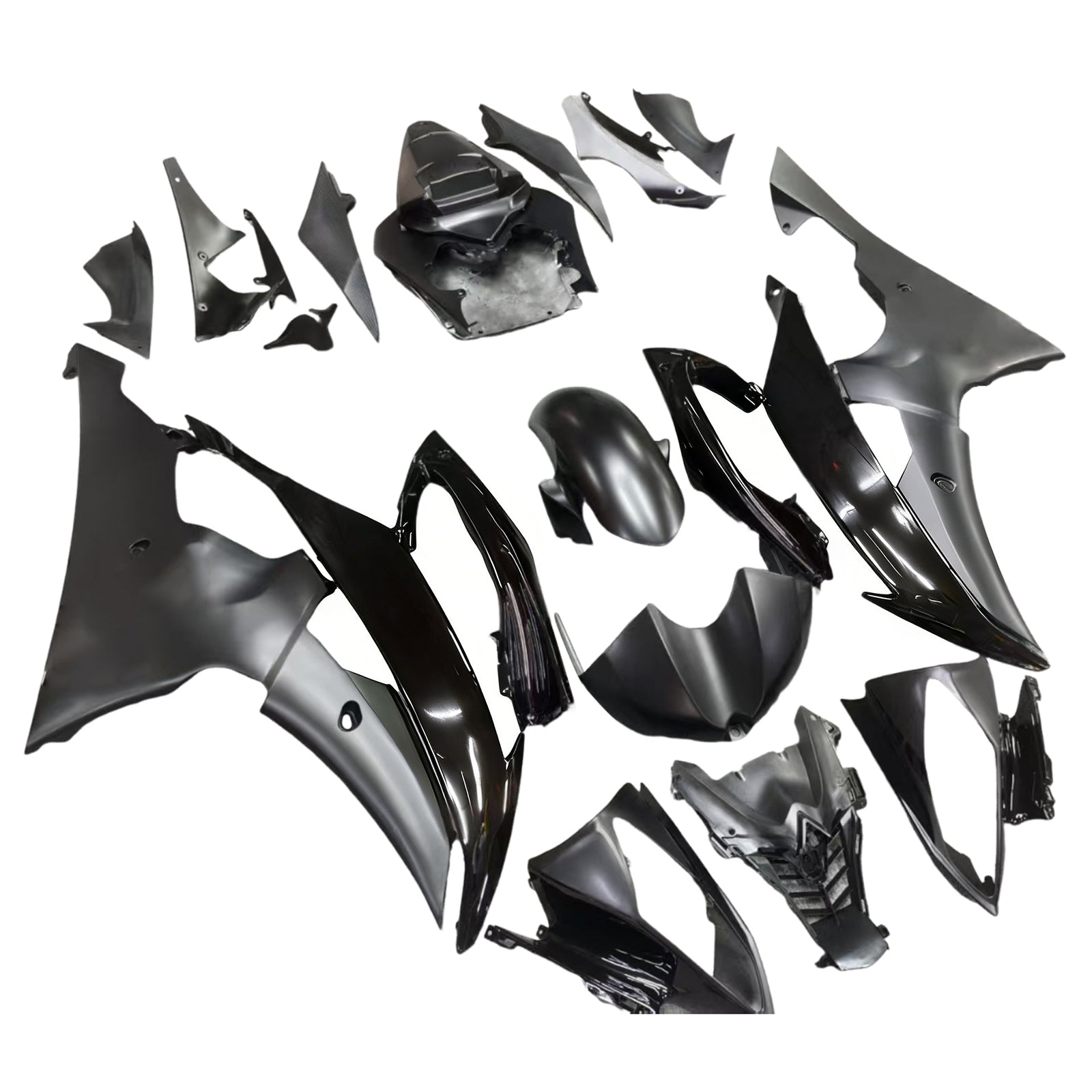 Amotopart 2008-2016 Yamaha YZF 600 R6 Matte Black Fairing Kit