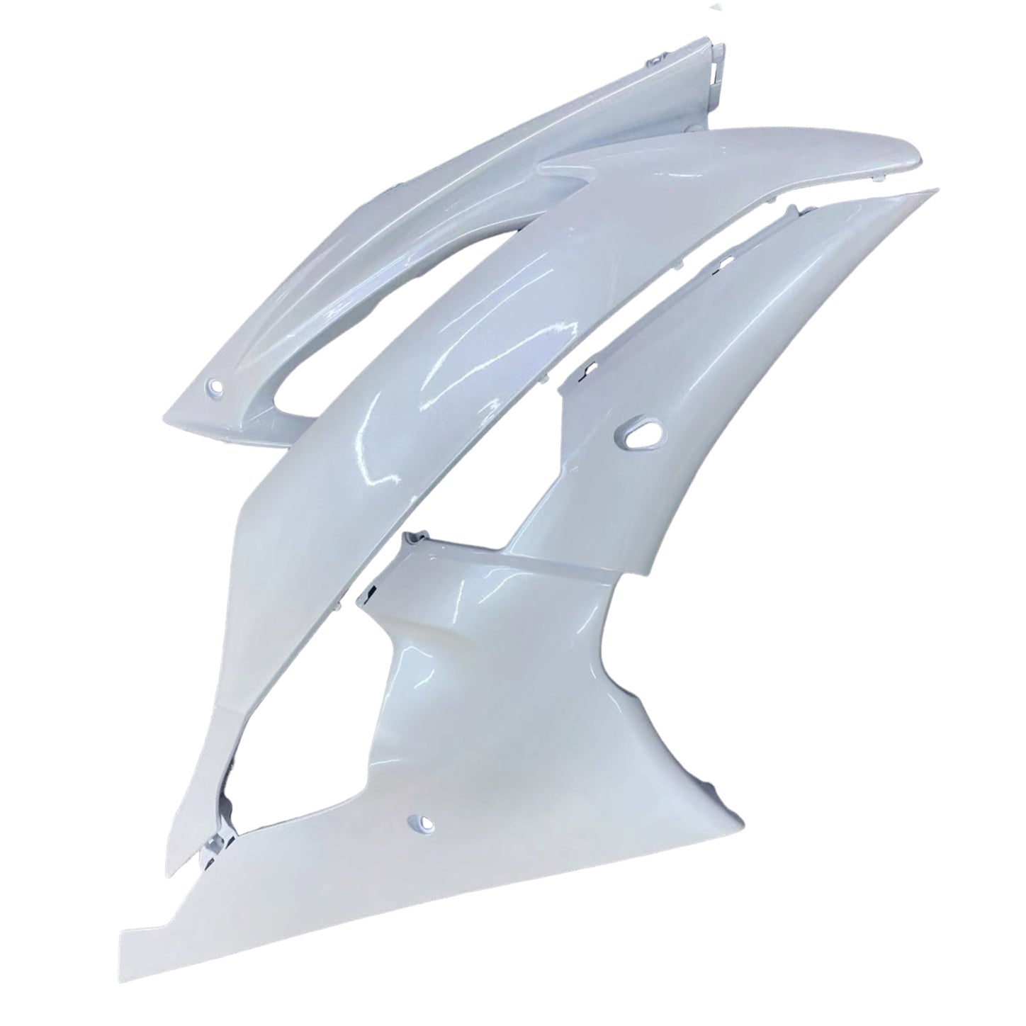 Amotopart 2008-2016 Yamaha YZF 600 R6 Pearl White Fairing Kit