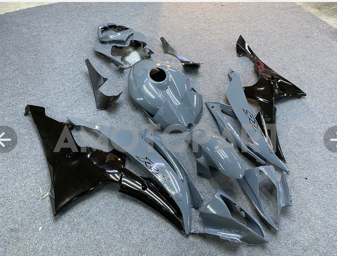 Amotopart 2008-2016 Yamaha YZF 600 R6 Gray Fairing Kit