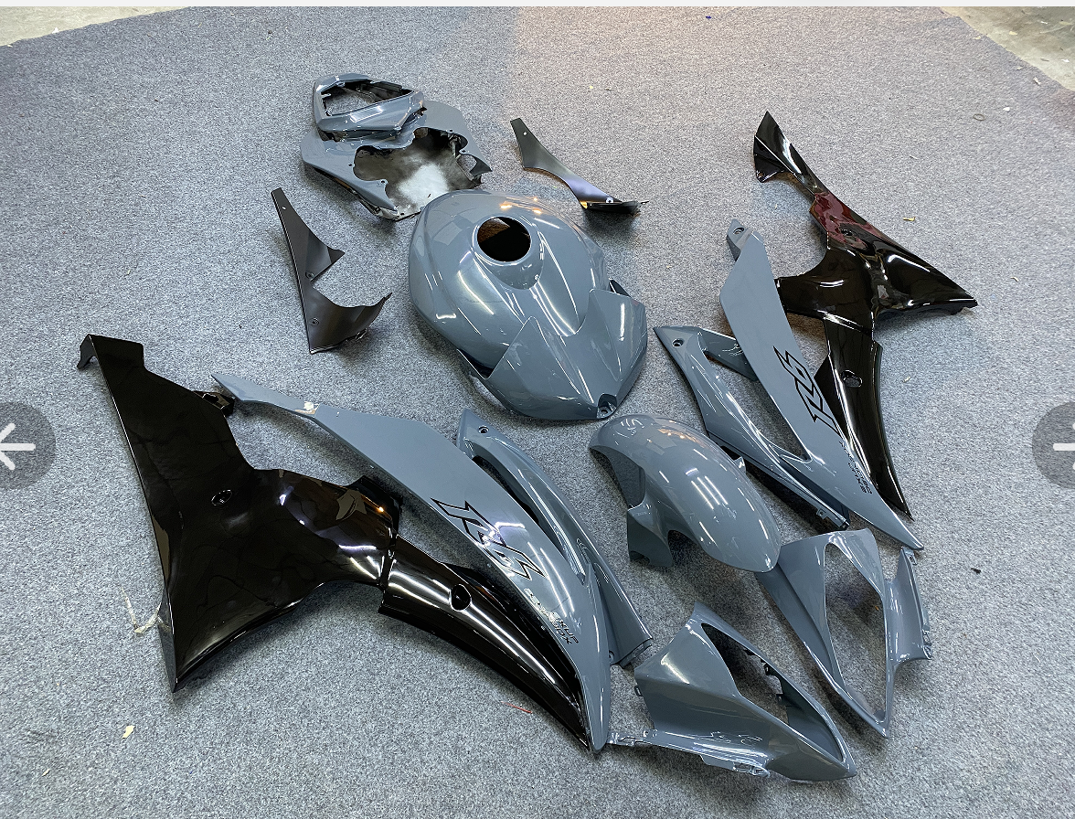Amotopart 2008-2016 Yamaha YZF 600 R6 Gray Fairing Kit