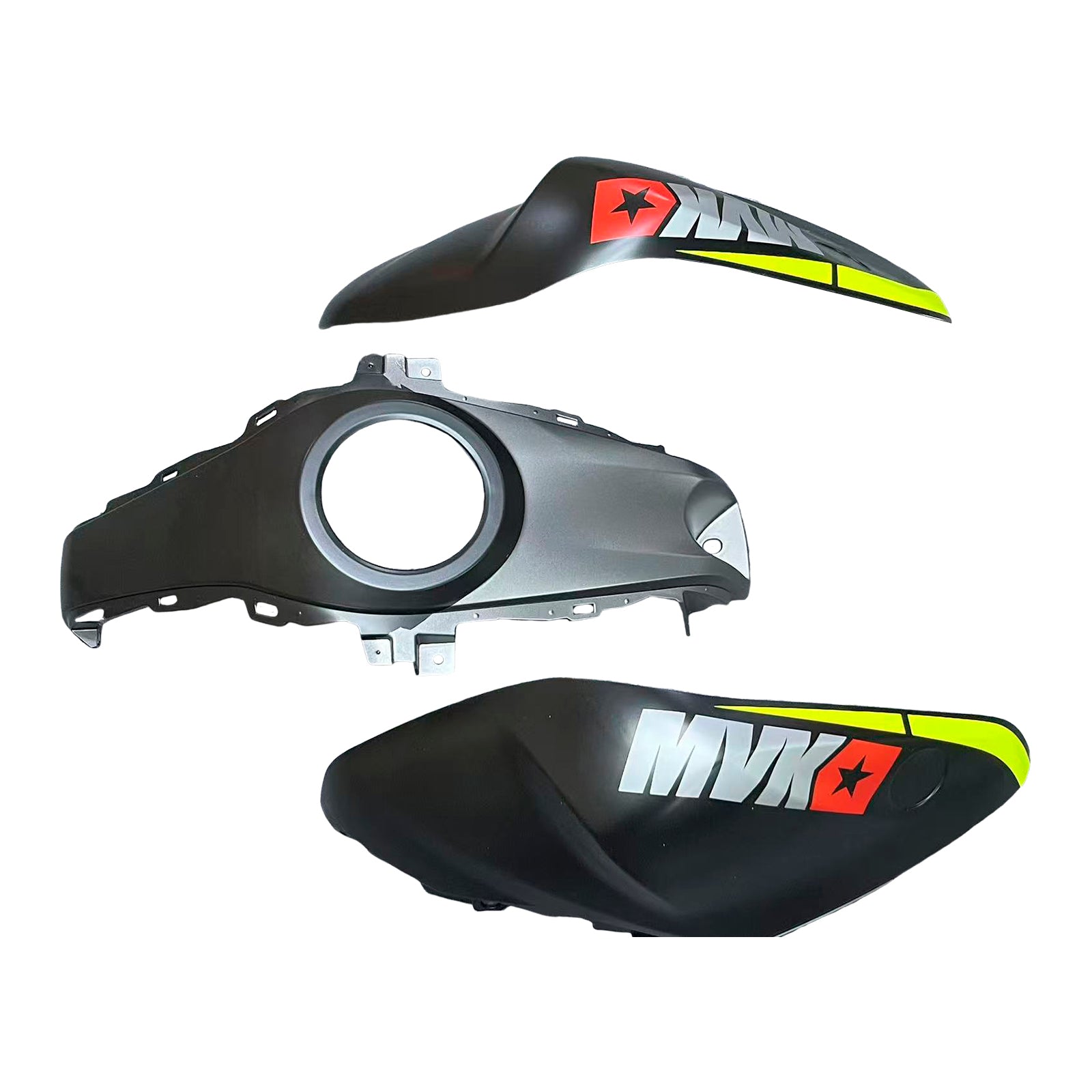 Amotopart 2014-2018 R25 2015-2017 Yamaha YZF-R3 Kit carena nero e giallo