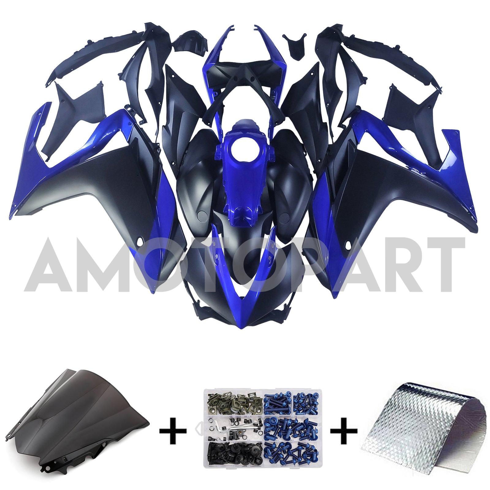 AMOTOPT 2014-2018 R25 2015-2017 Yamaha YZF-R3 Blue & Black Fairing Kit