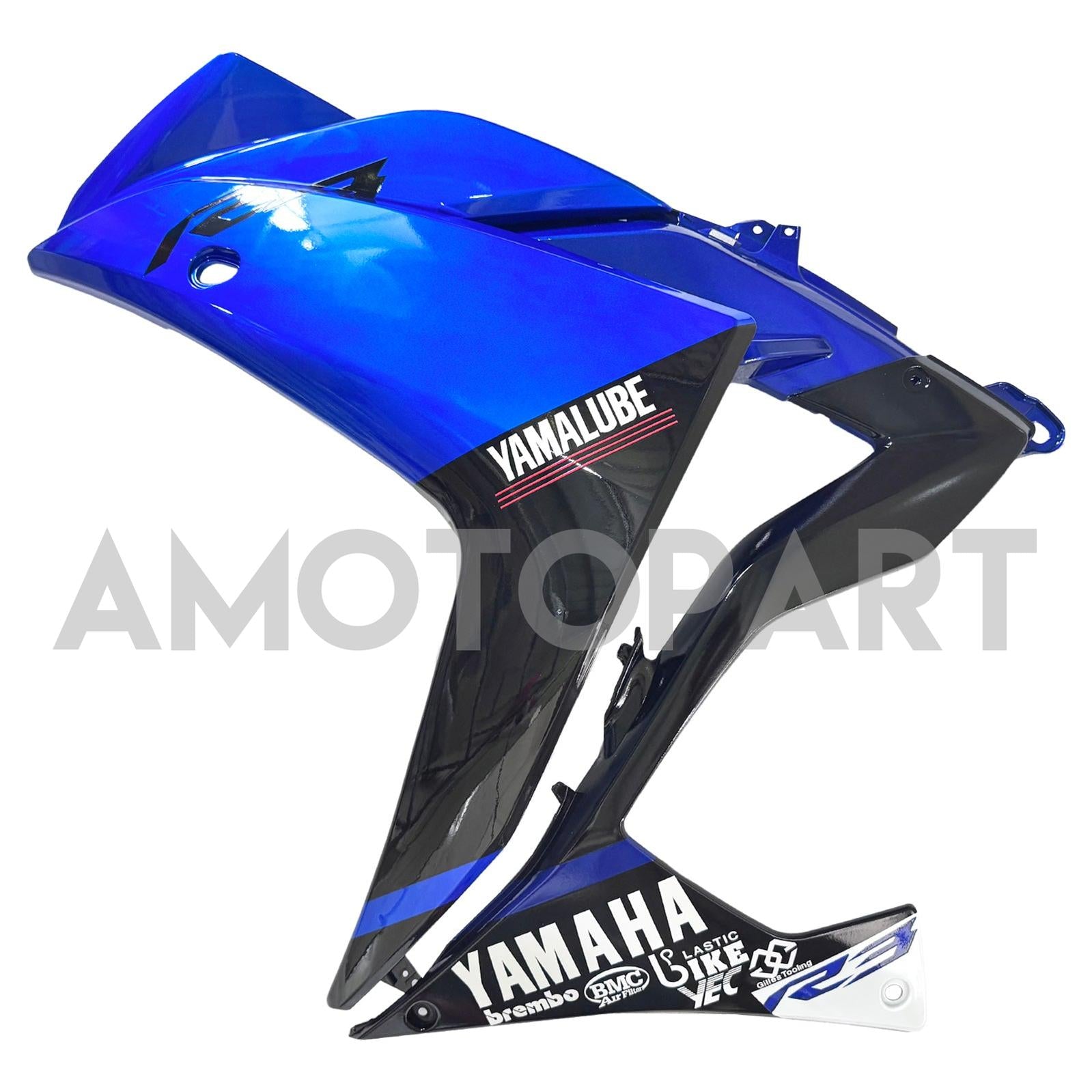 Amotopart Fairing Kit Yamaha 2014-2018 YZF R3 & 2015-2017 YZF R25 Blue Black Fairing Kit