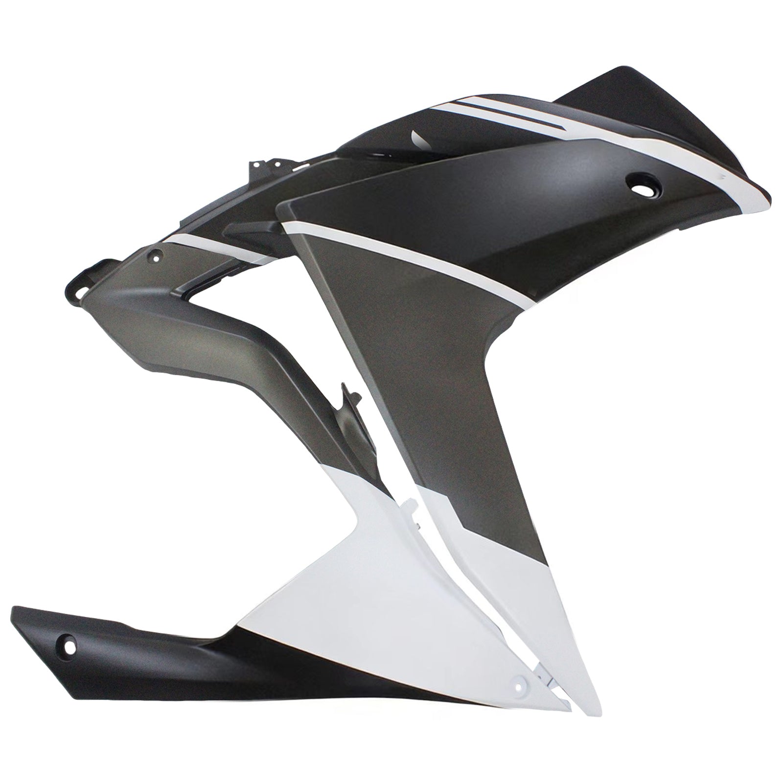 Amotopart Yamaha 2014-2018 YZF-R3 2015-2017 R25 Black White Fairing Kit