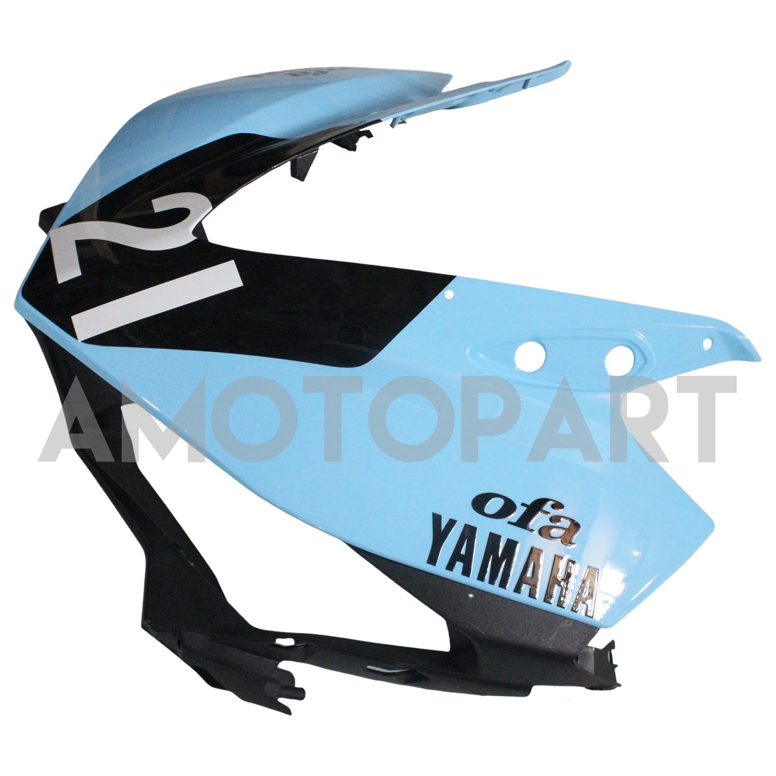 Amotopart Verkleidungskit Yamaha 2014-2018 YZF R3 & 2015–2017 YZF R25 Schwarz-Blau-Verkleidungssatz