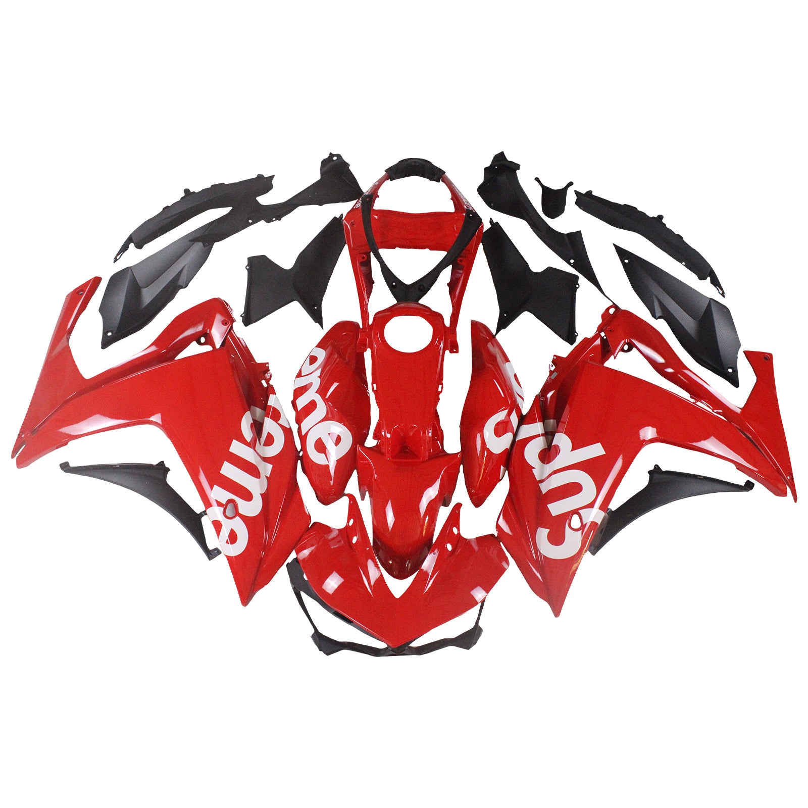 Kit de carénage Amotopart Yamaha 2014-2018 YZF R3 & 2015-2017 Kit de carénage YZF R25 rouge