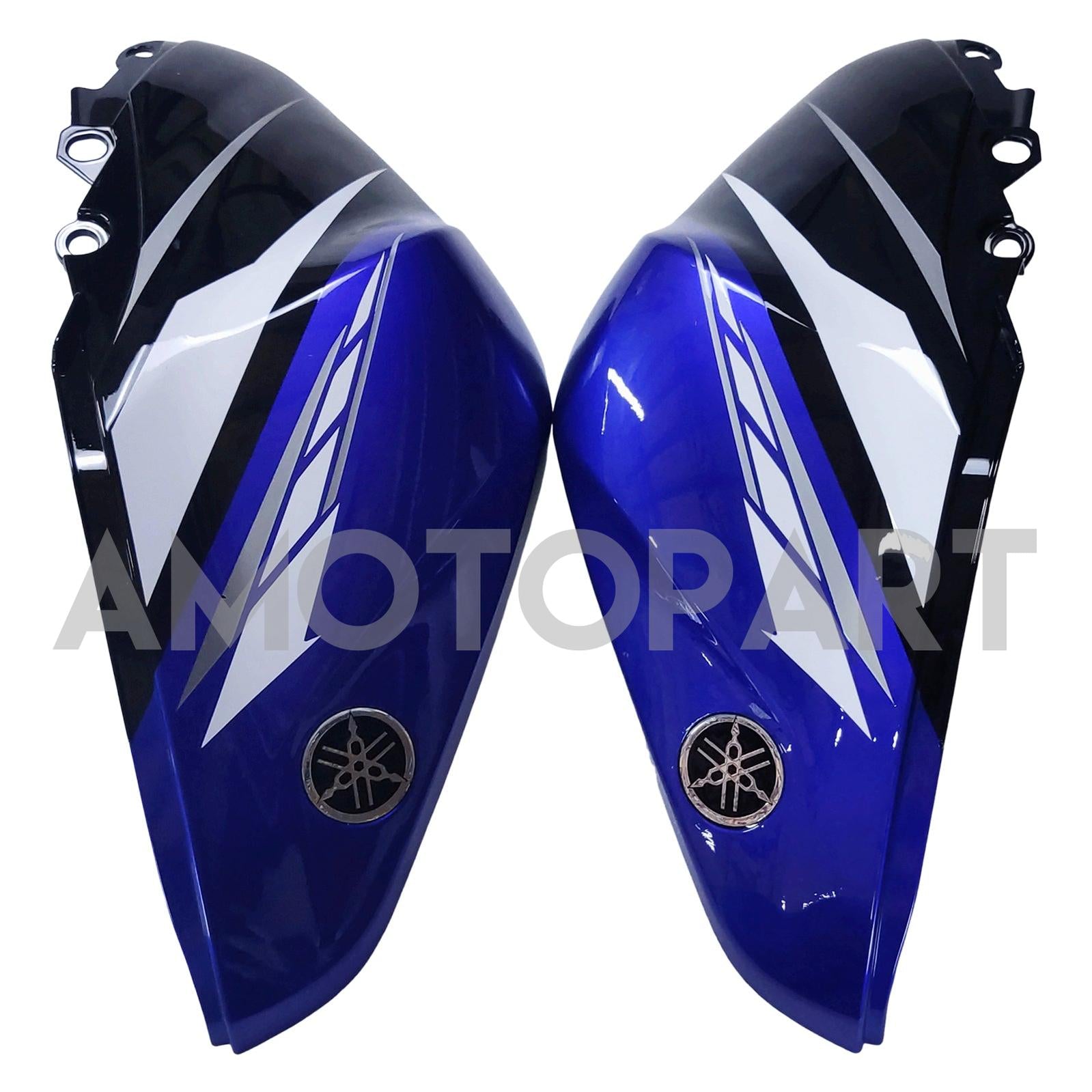 Amotopart Fairing Kit Yamaha 2014-2018 YZF R3 & 2015-2017 YZF R25 Black Blue Claw Fairing Kit