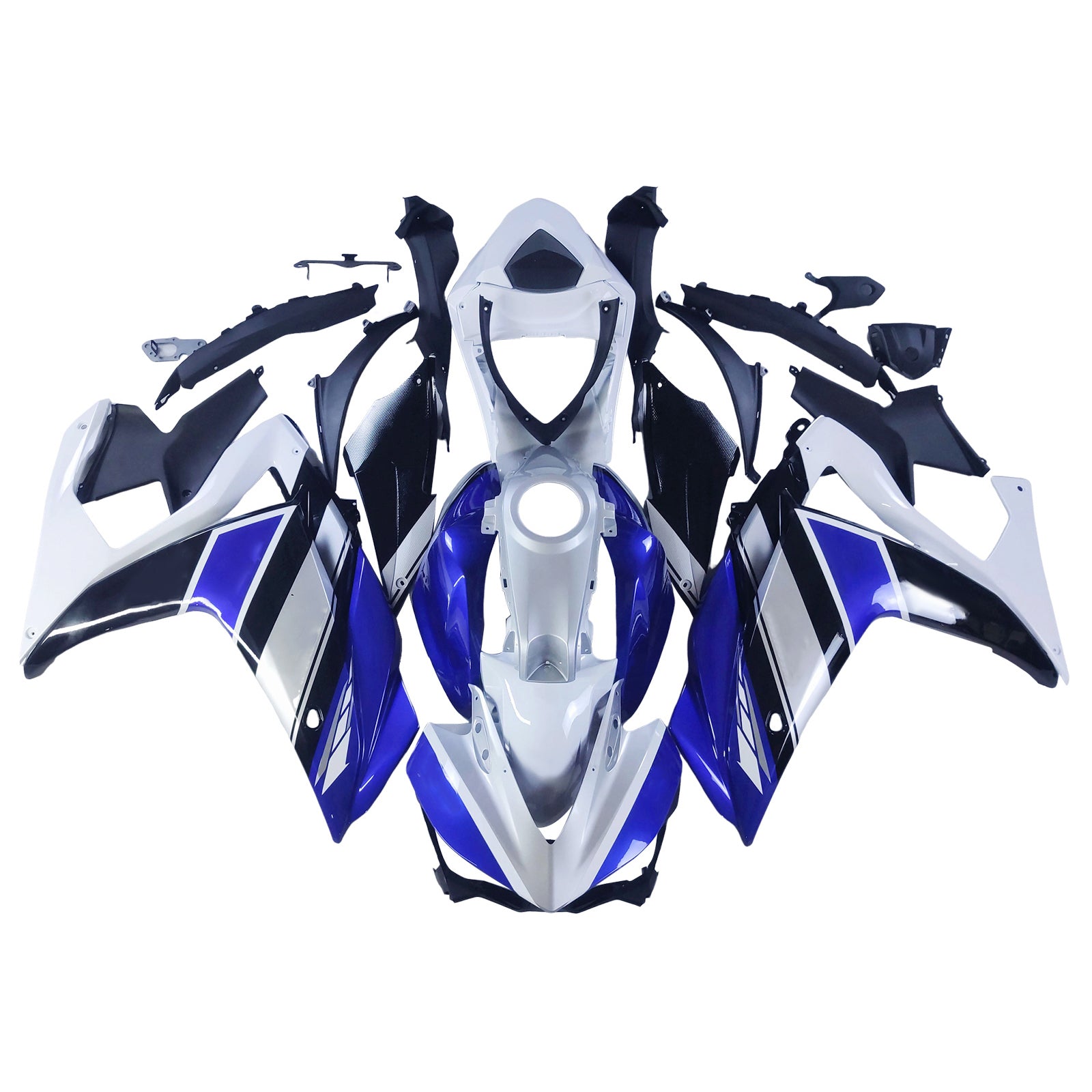 Amotopart kapotáž Yamaha 2014-2018 YZF R3 & 2015-2017 YZF R25 Blue White Realing Kit