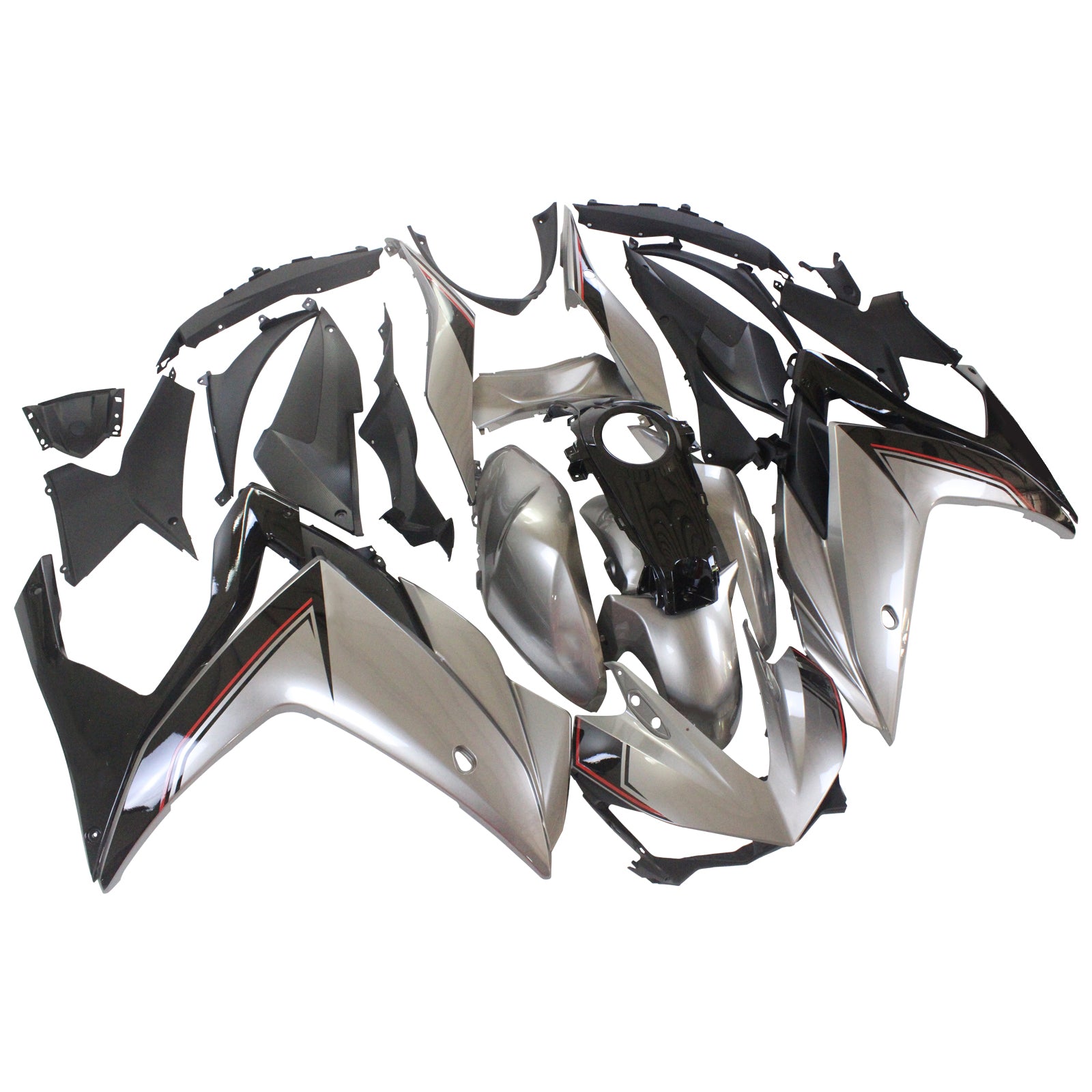 Amotopart kapotáž Yamaha 2014-2018 YZF R3 & 2015-2017 YZF R25 STREED šedá kapotáž