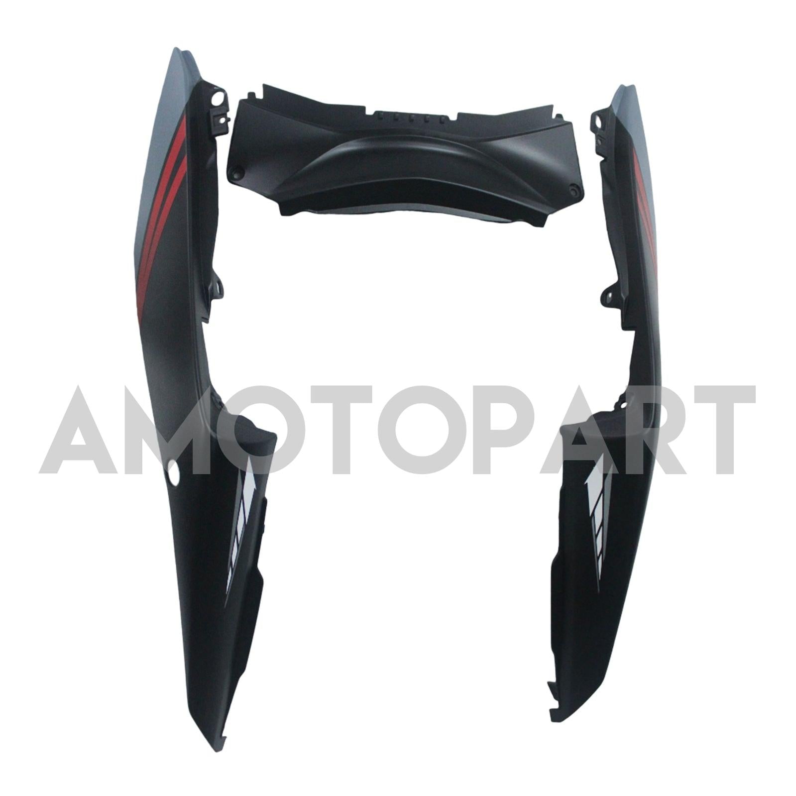 Amotopart Fairing Kit Yamaha 2014-2018 YZF R3 & 2015-2017 YZF R25 Black Mix Gray Fairing Kit