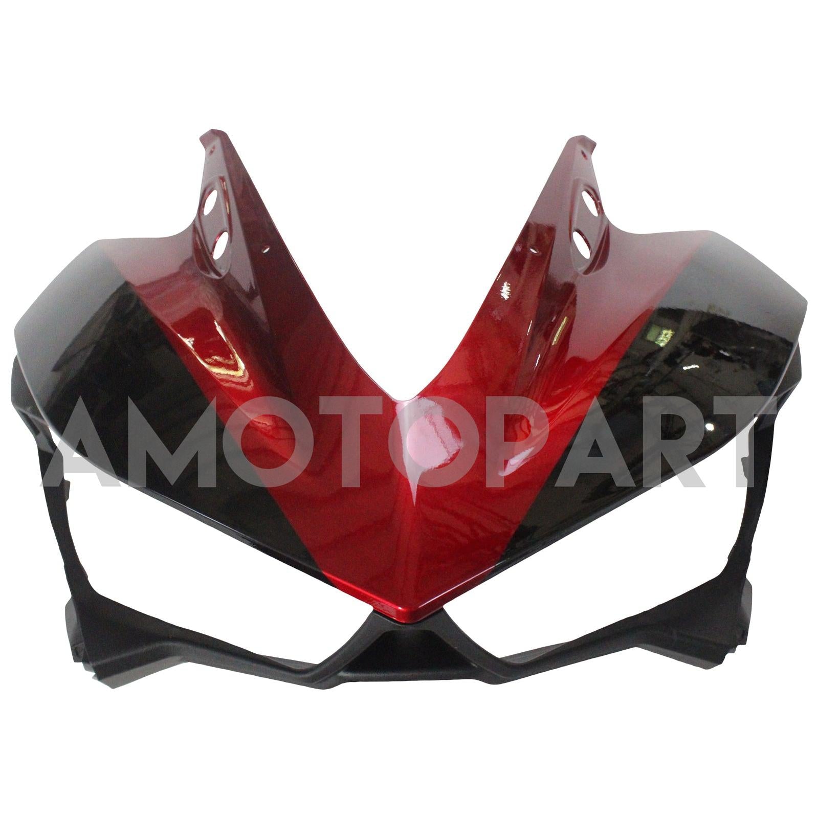 Amotopart Yamaha YZF-R3 2014-2018 R25 2015-2017 Black & Red Style1 Kit de carenagem