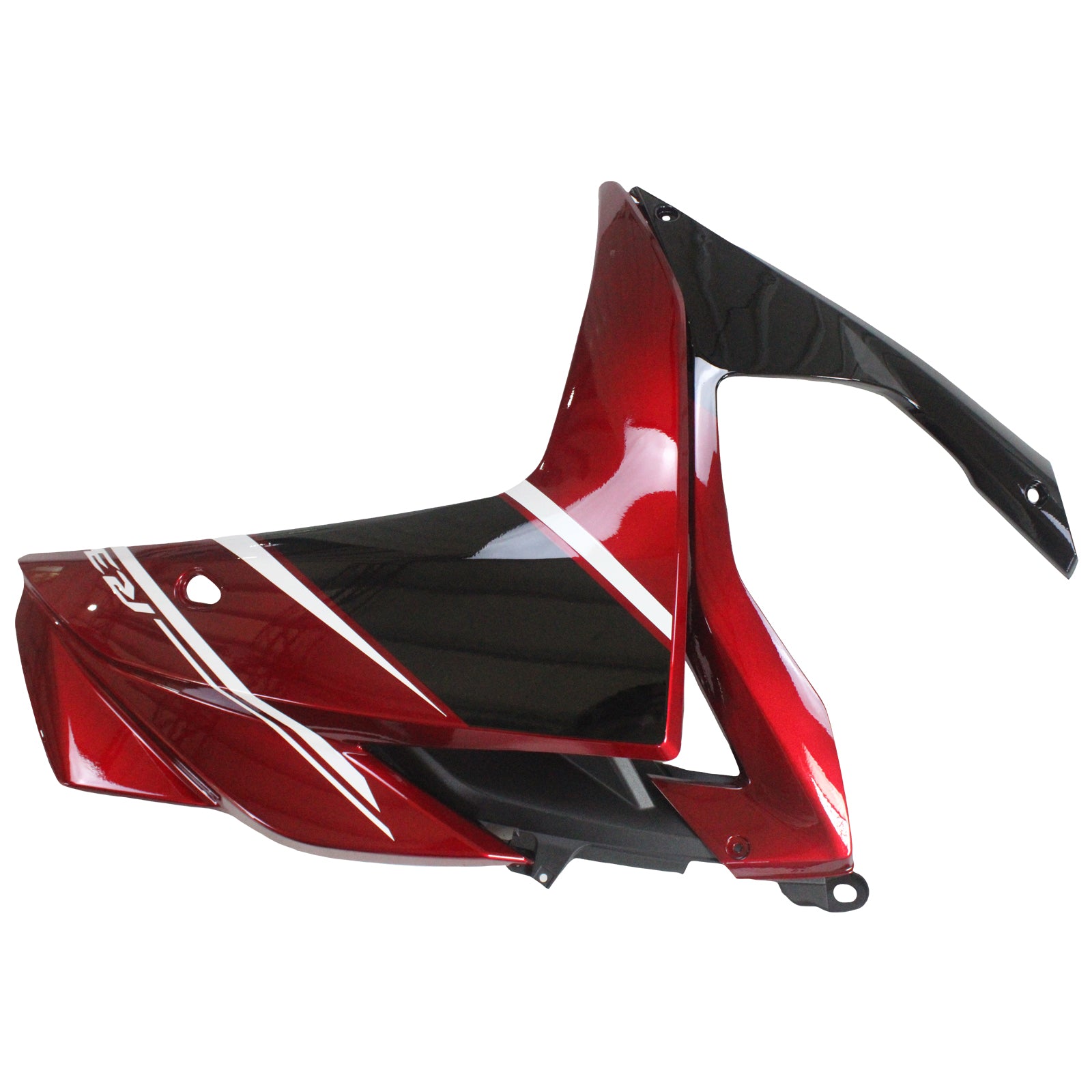Amotopart Yamaha YZF-R3 2014-2018 R25 2015-2017 Kit de carenado negro y rojo Style1