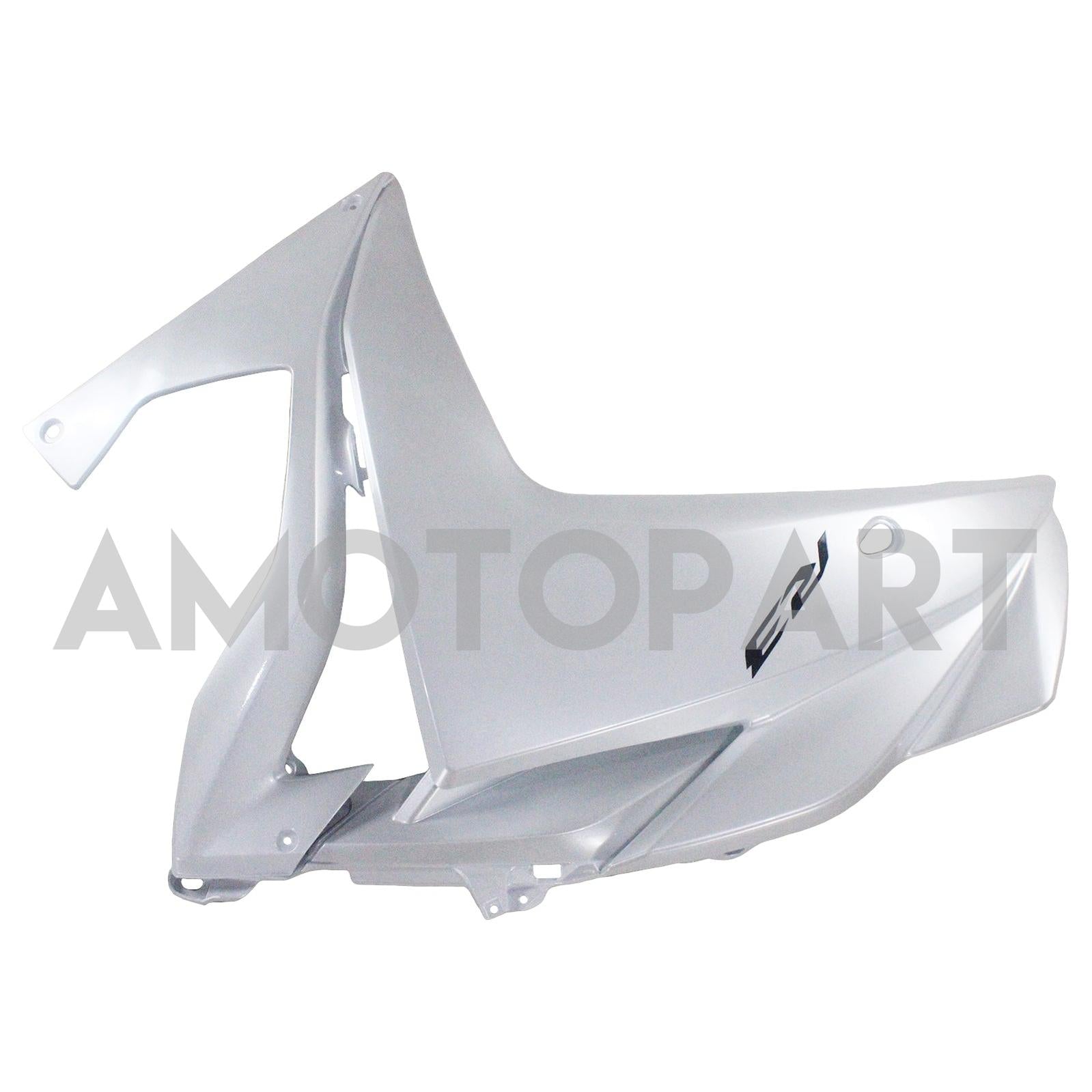 Amotopart Yamaha YZF-R3 2014-2018 R25 2015-2017 Kit de carenagem branca de Pearl