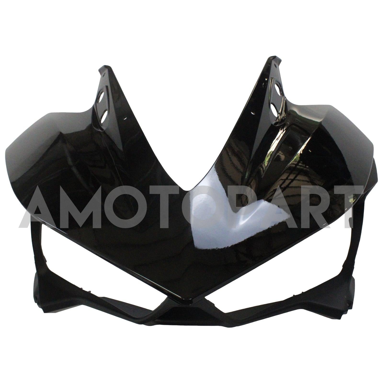 Amotopart Yamaha YZF-R3 2014–2018 R25 2015–2017 Schwarz&Rotes Style2-Verkleidungskit